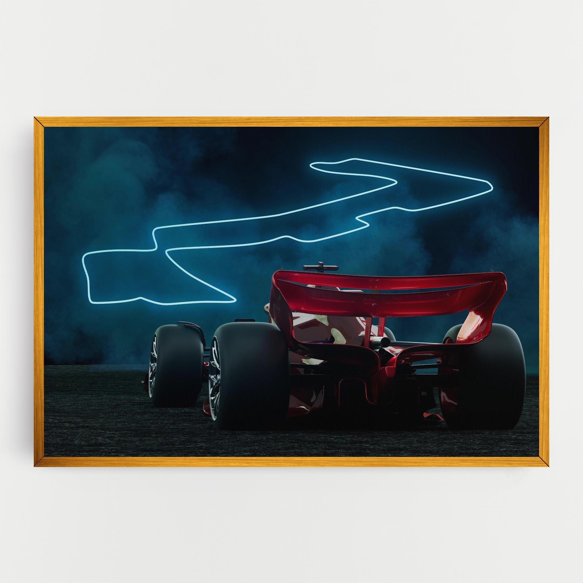 Leinwandbild Race Car F1 mockup 0