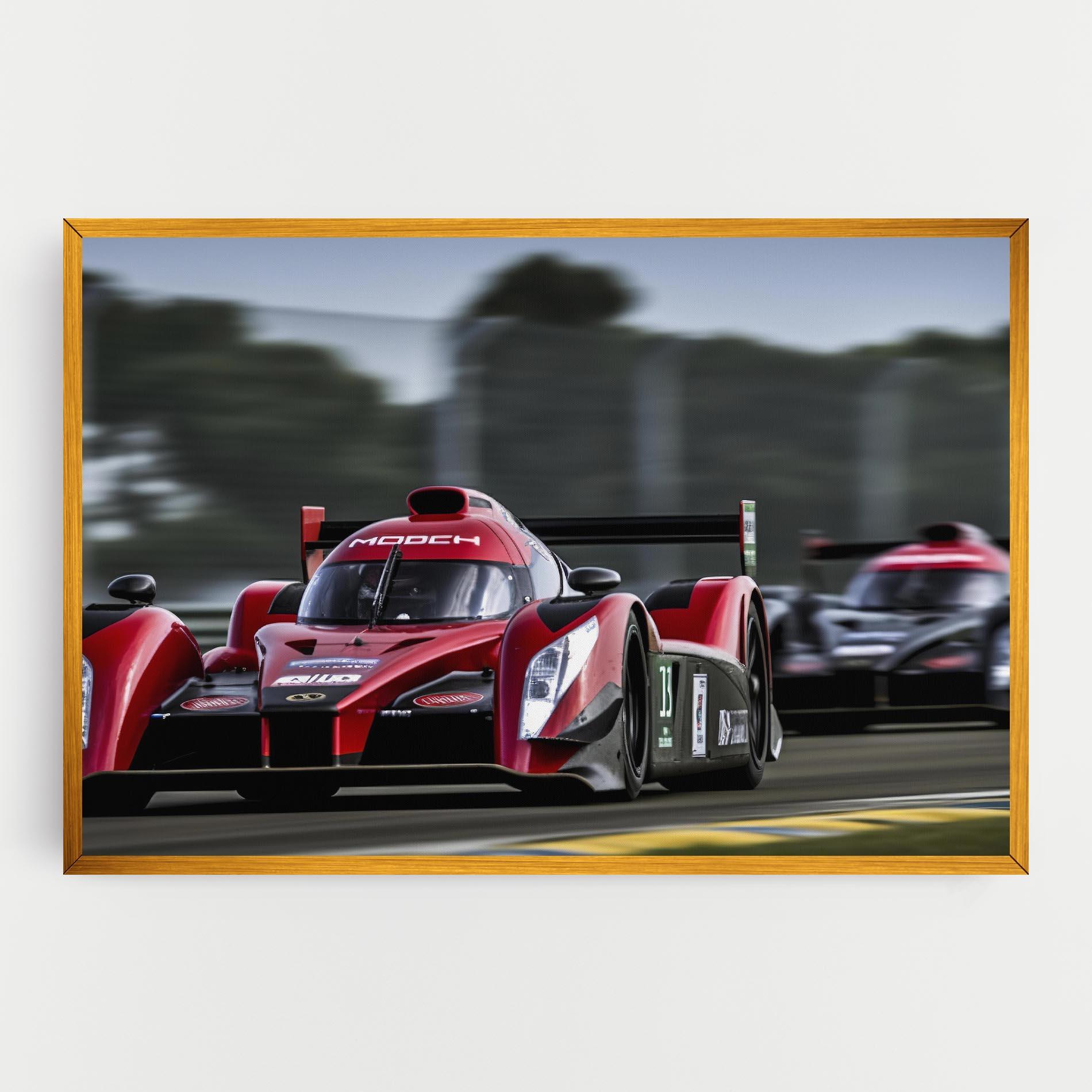 Leinwandbild Red Racing Cars mockup 0