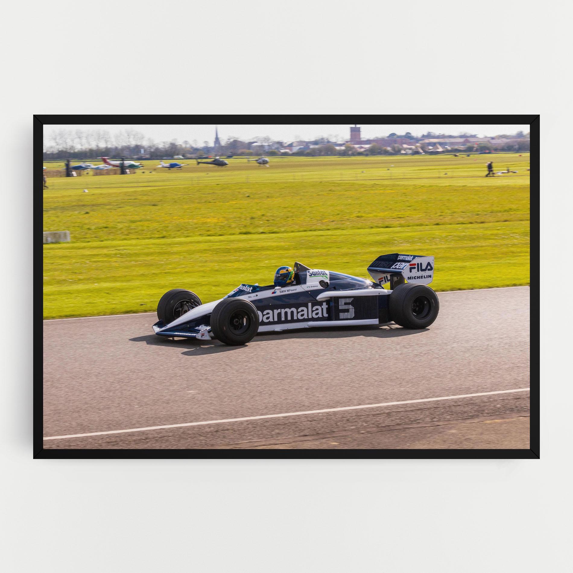 Leinwandbild Black F1 Car mockup 0