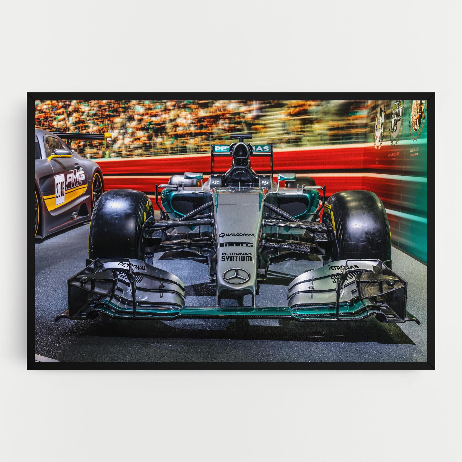 Leinwandbild Black Green F1 mockup 0