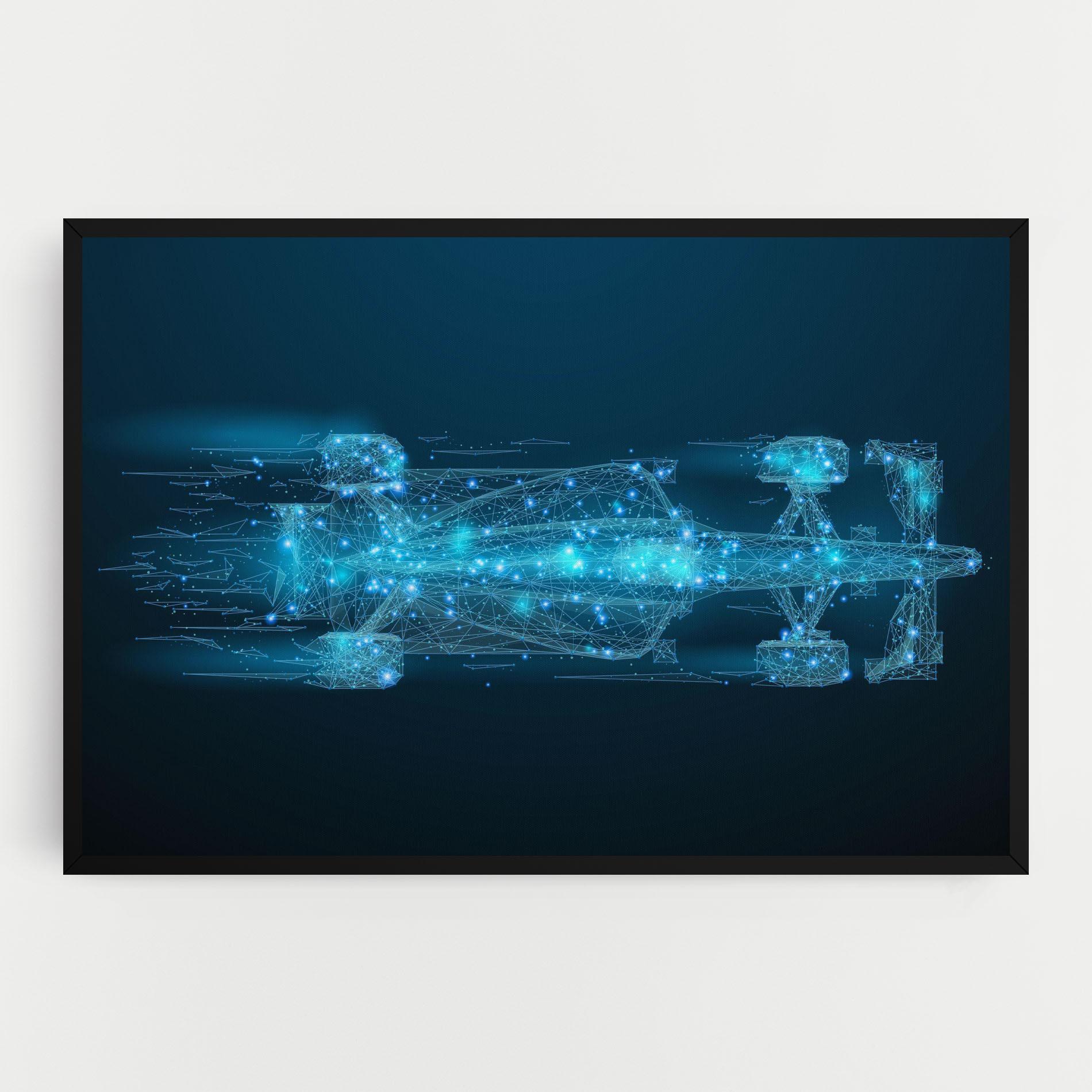 Leinwandbild Blue Light F1 mockup 0