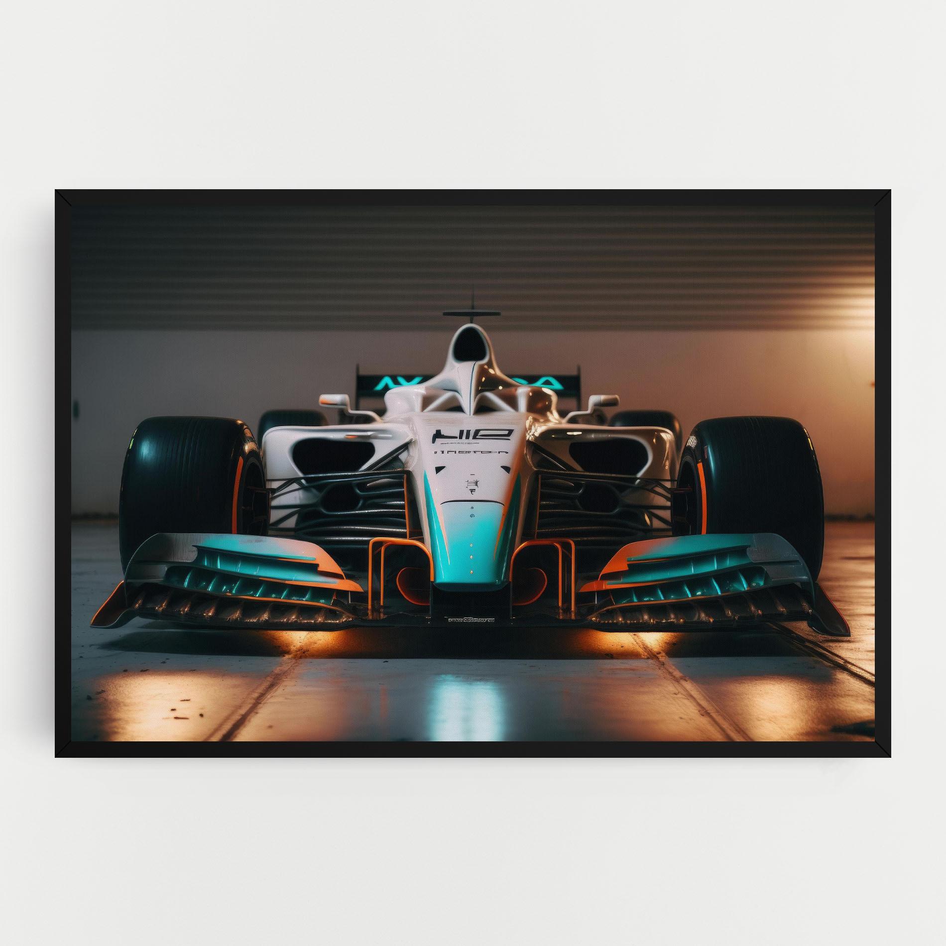 Leinwandbild Blue White F1 mockup 0