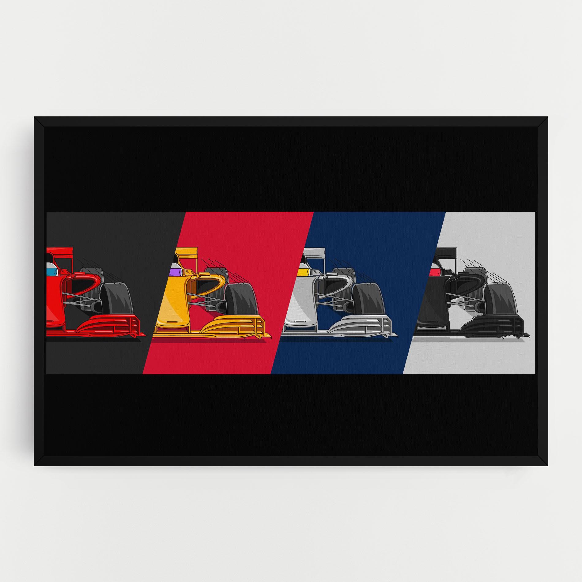 Leinwandbild F1 Cars mockup 0