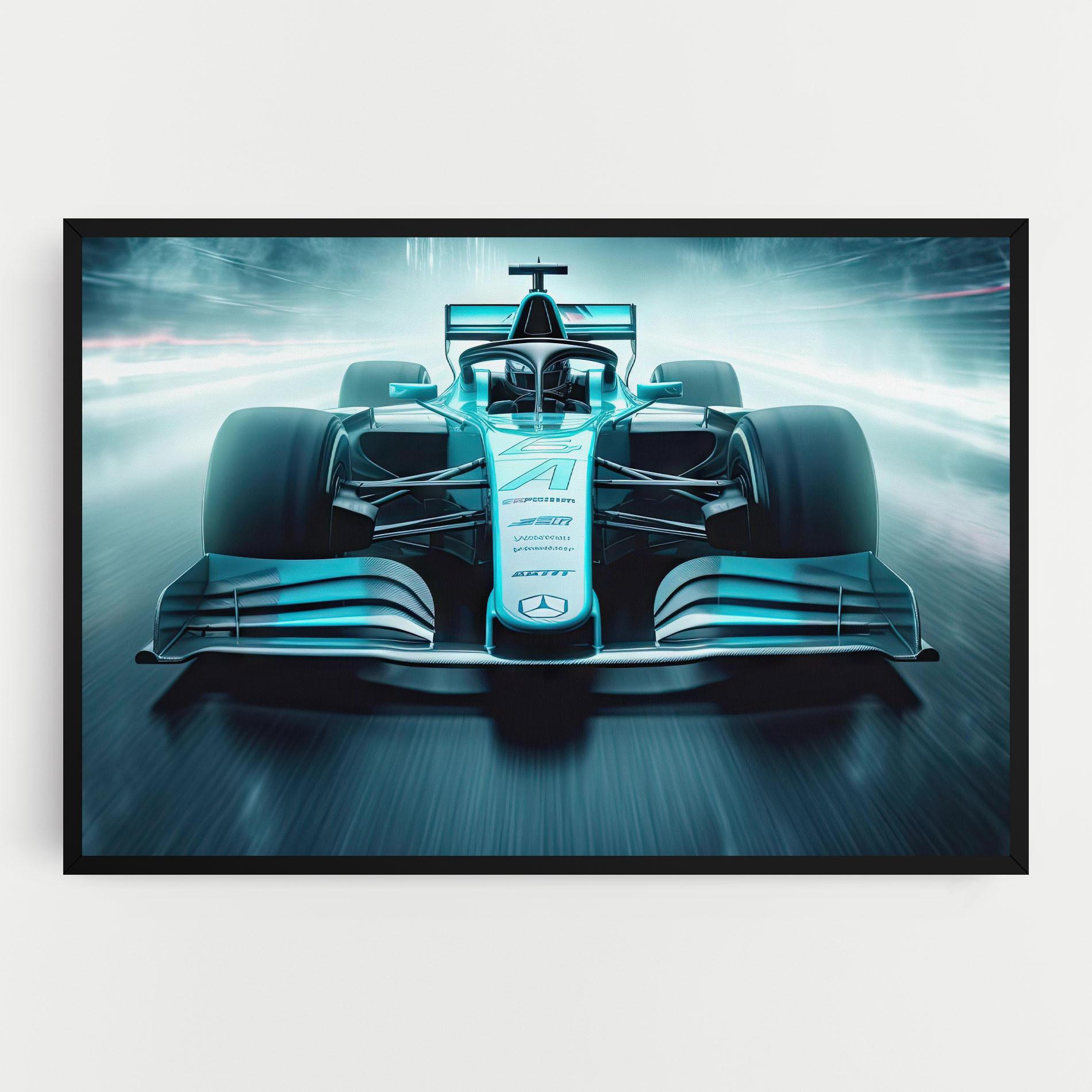 Leinwandbild F1 Smoke Cars mockup 0