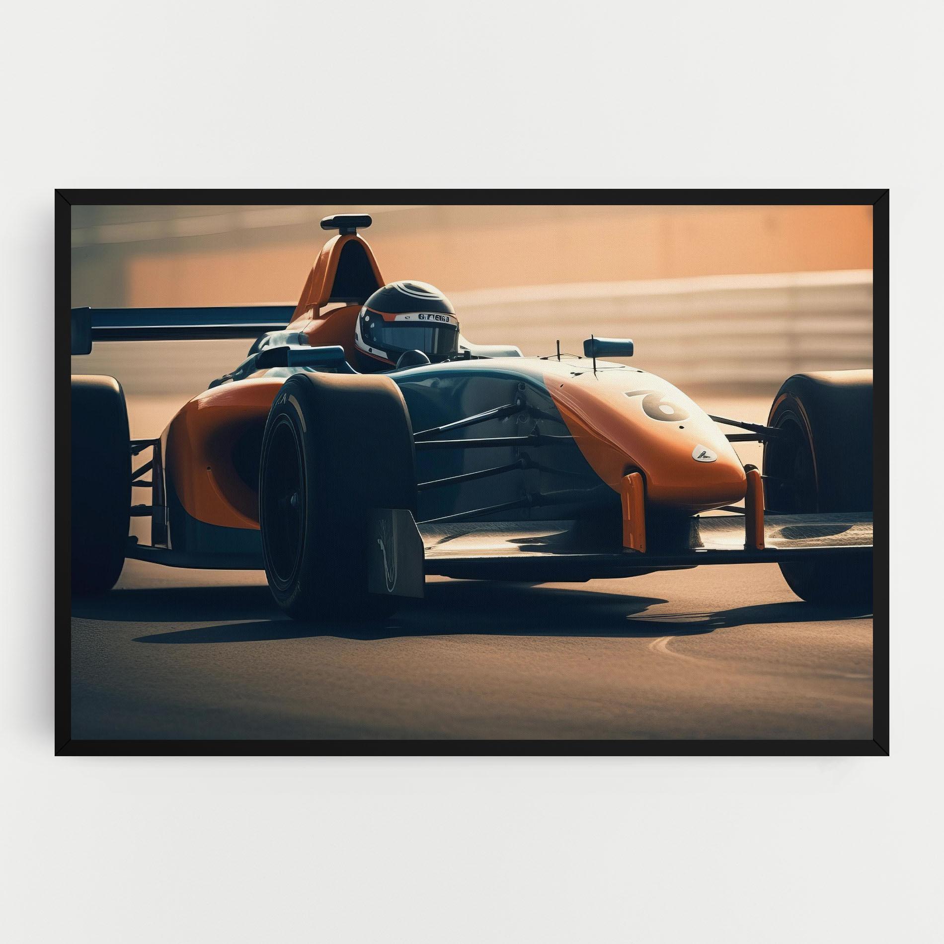 Leinwandbild Orange Black F1 mockup 0