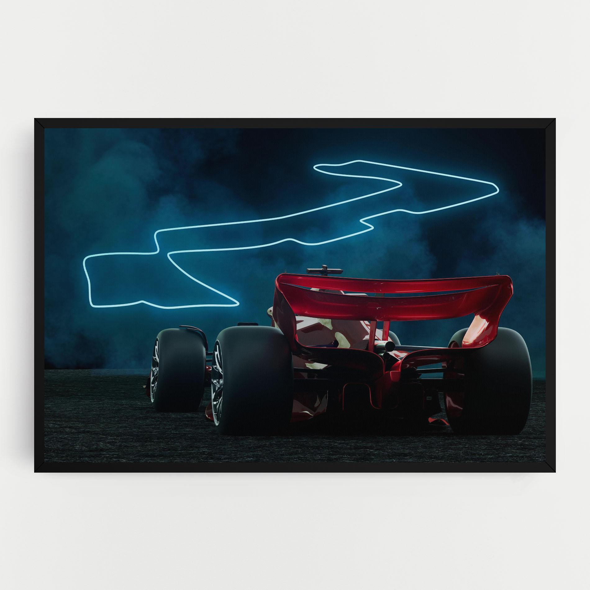 Leinwandbild Race Car F1 mockup 0