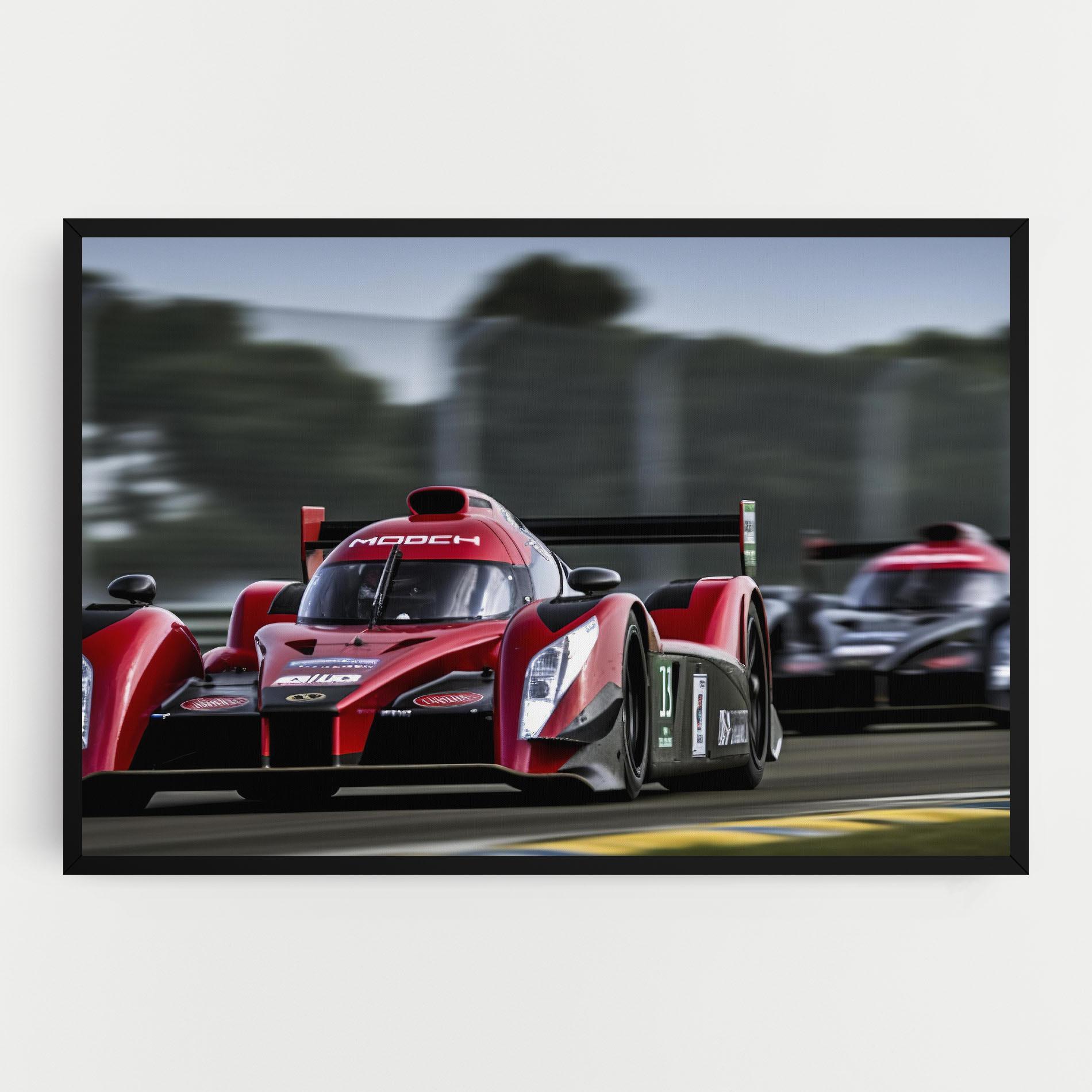 Leinwandbild Red Racing Cars mockup 0