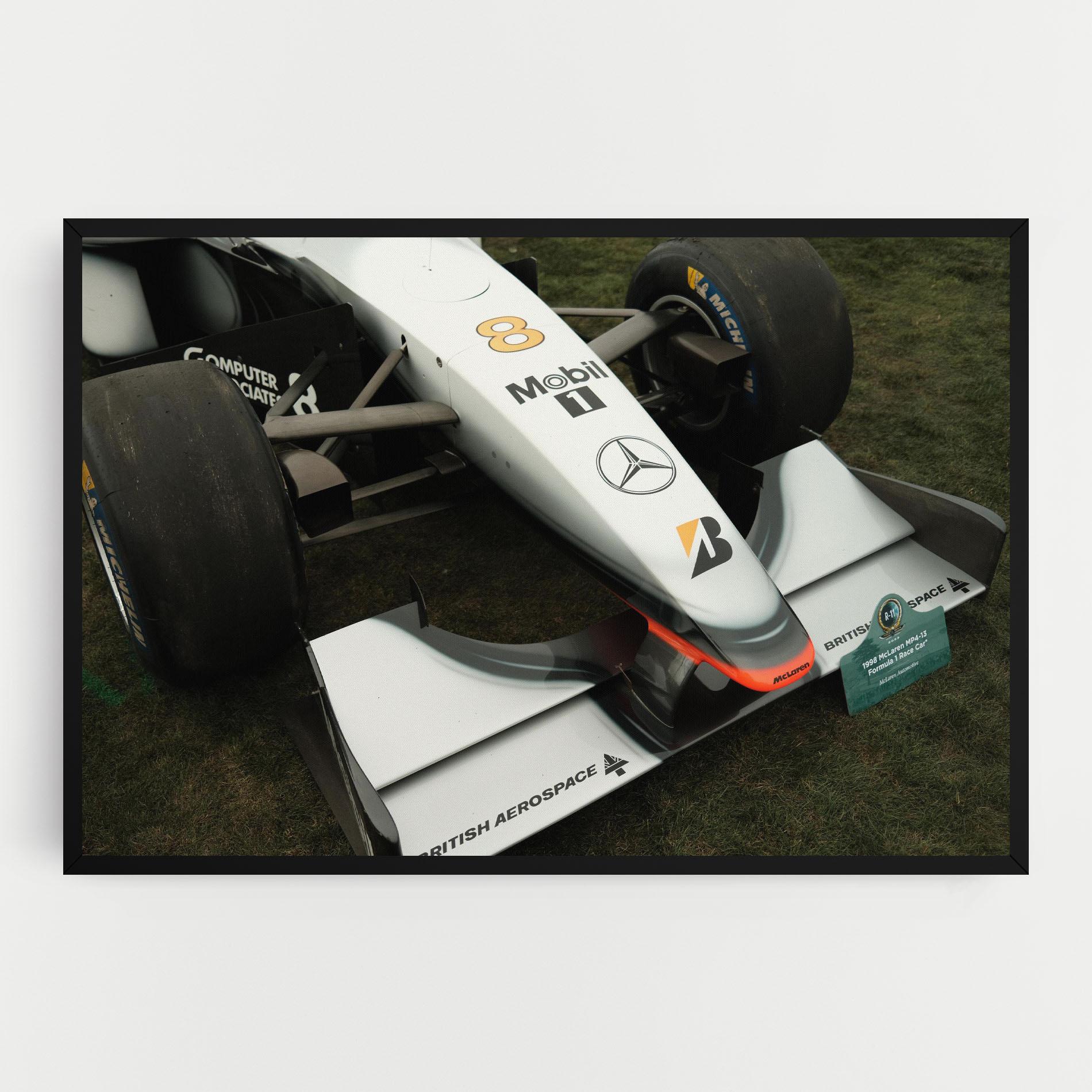 Leinwandbild White F1 Car mockup 0