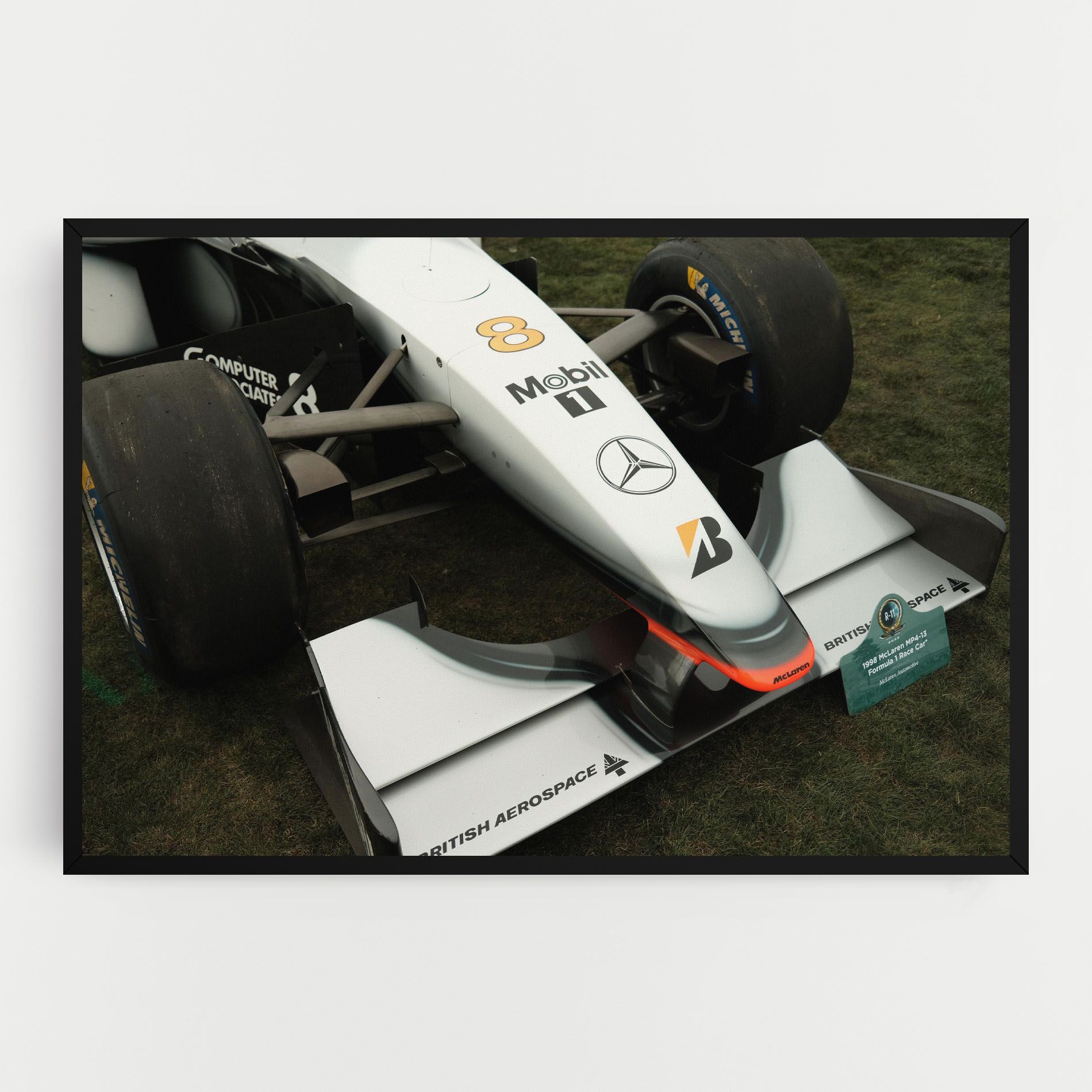 White F1 Car mockup 0