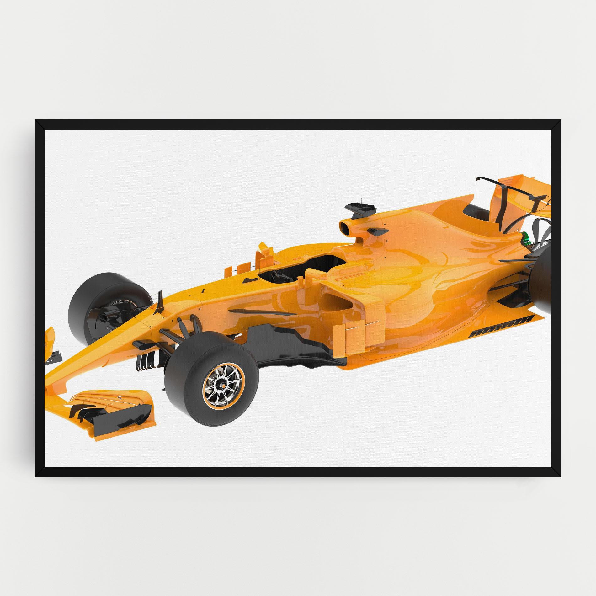 Leinwandbild Yellow F1 Toy mockup 0