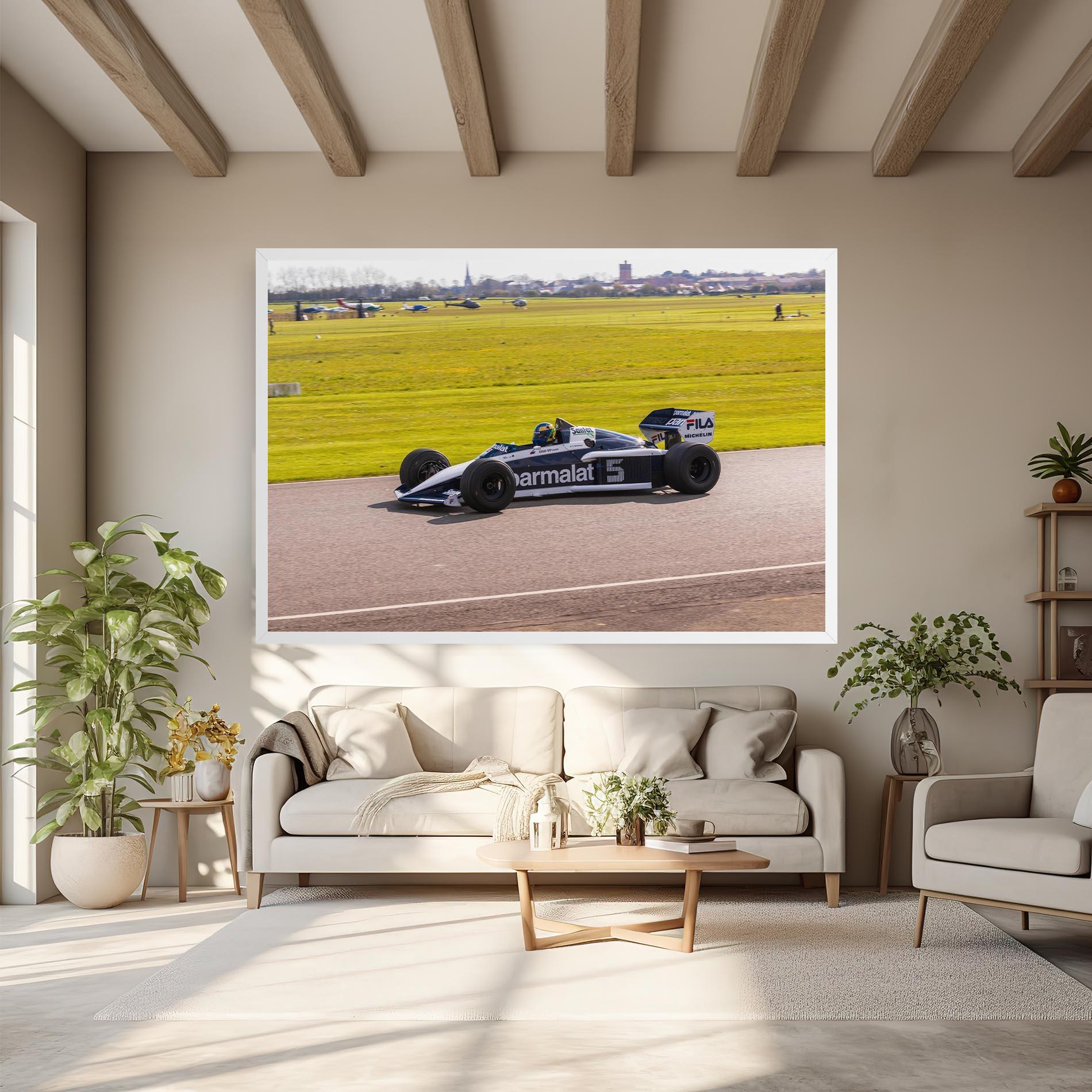 Leinwandbild Black F1 Car mockup 6