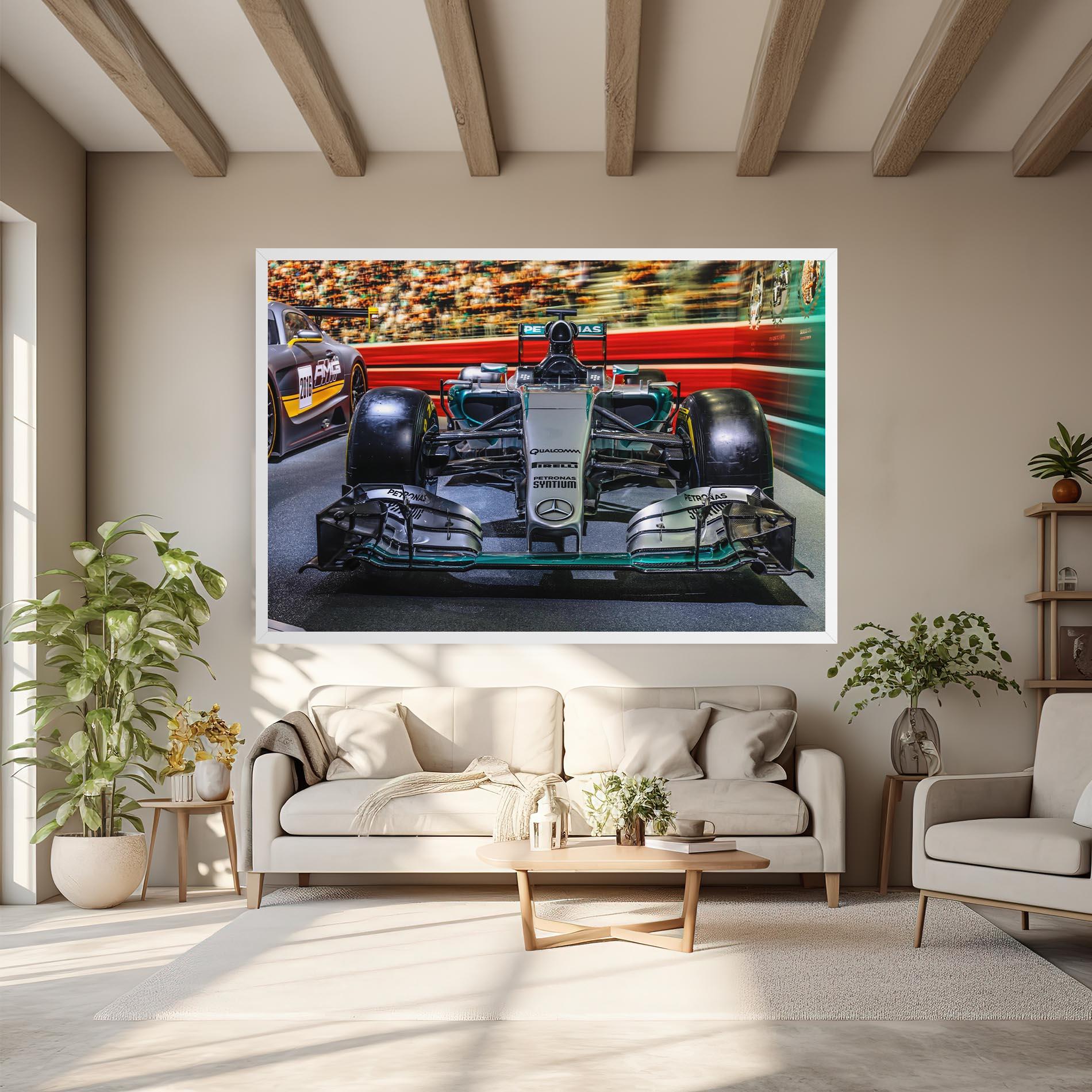 Leinwandbild Black Green F1 mockup 6