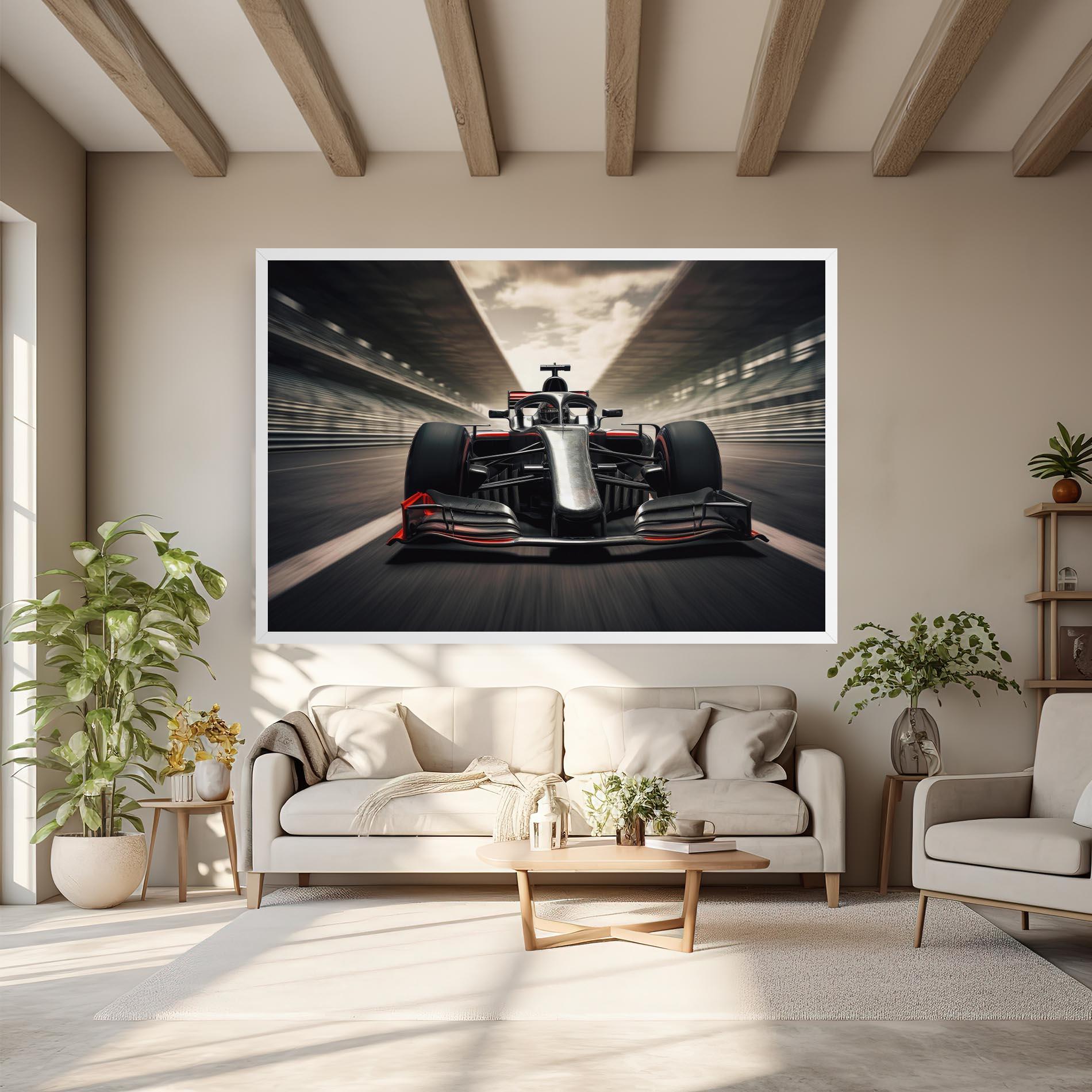 Leinwandbild Black Red F1 mockup 6