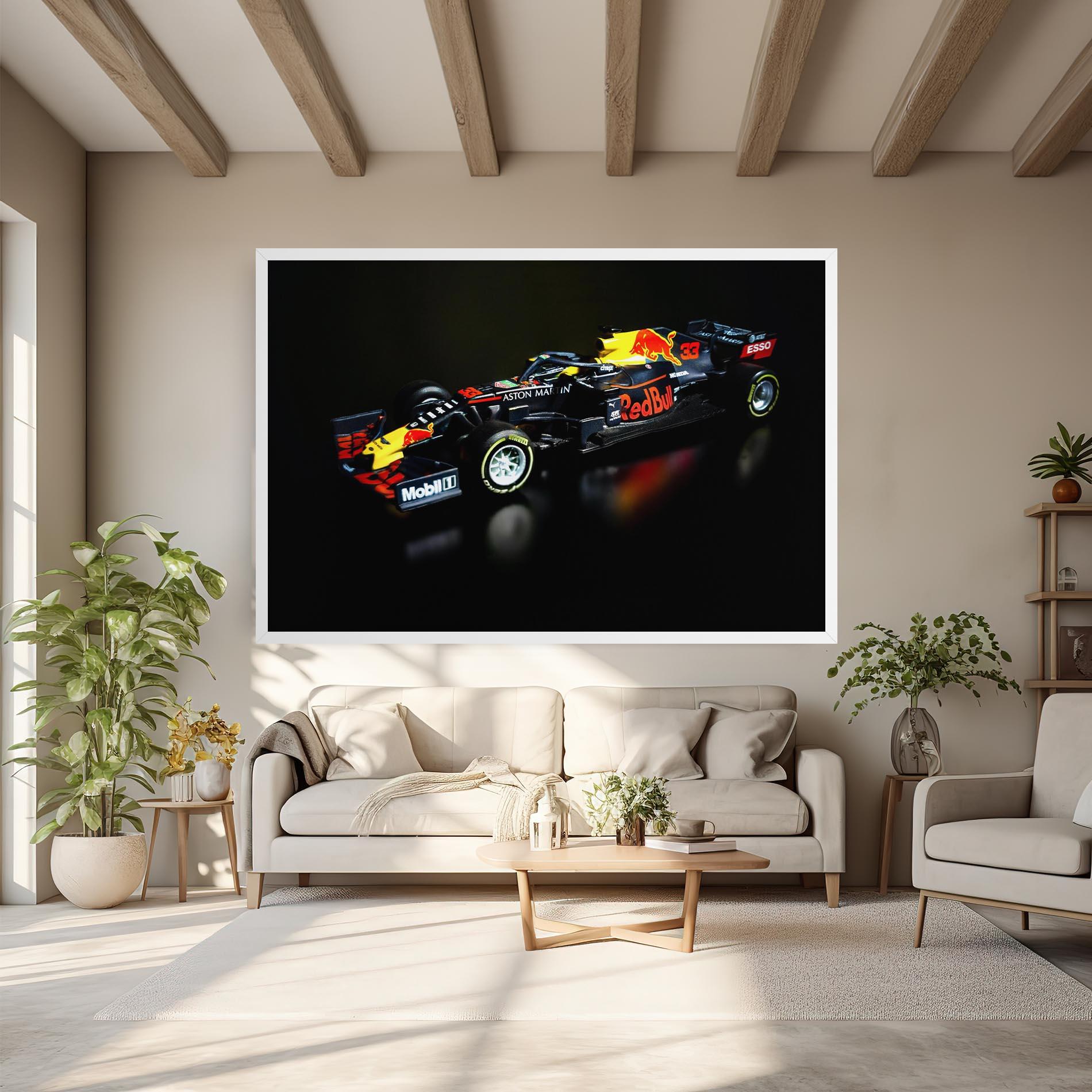 Leinwandbild Black Yellow F1 mockup 6