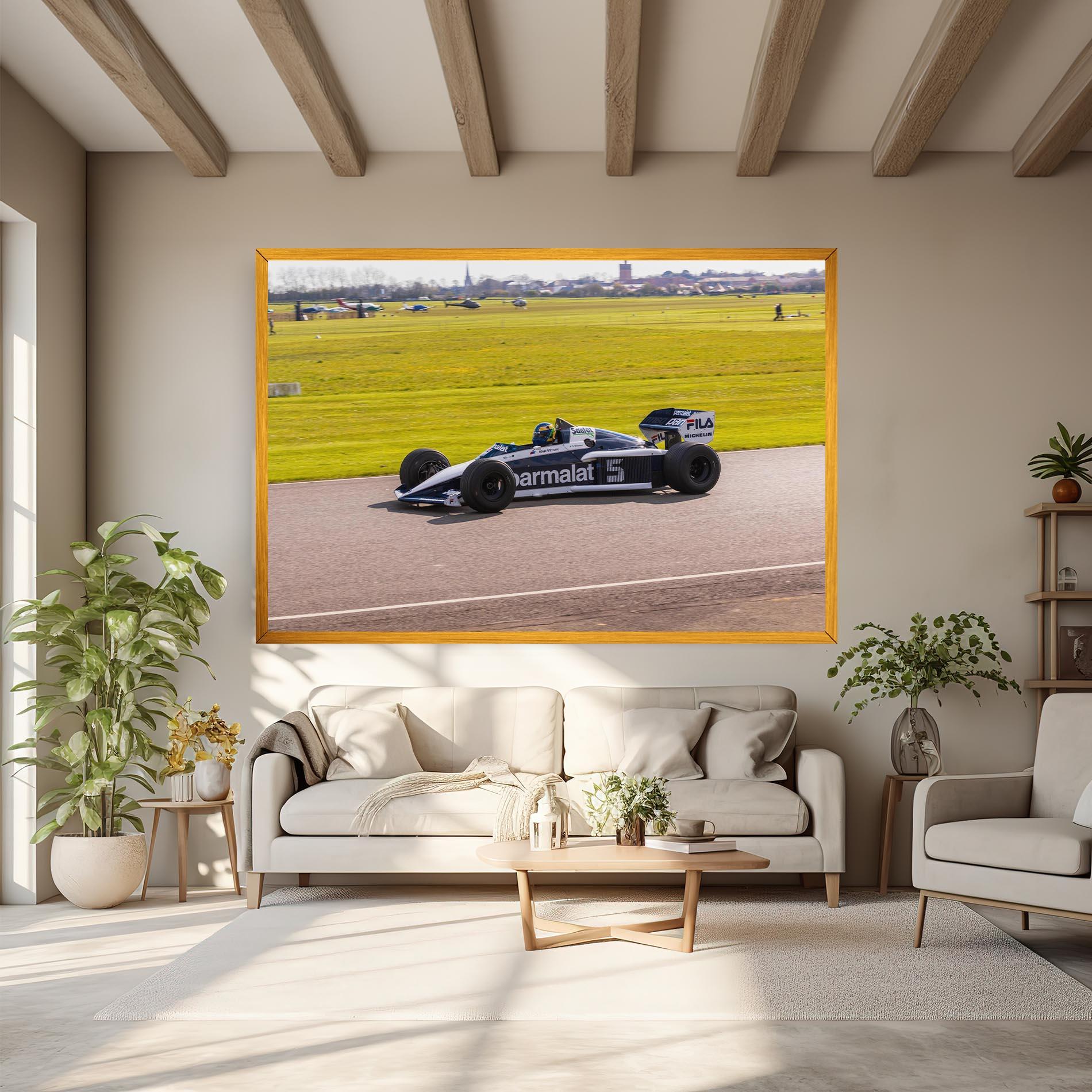 Leinwandbild Black F1 Car mockup 6
