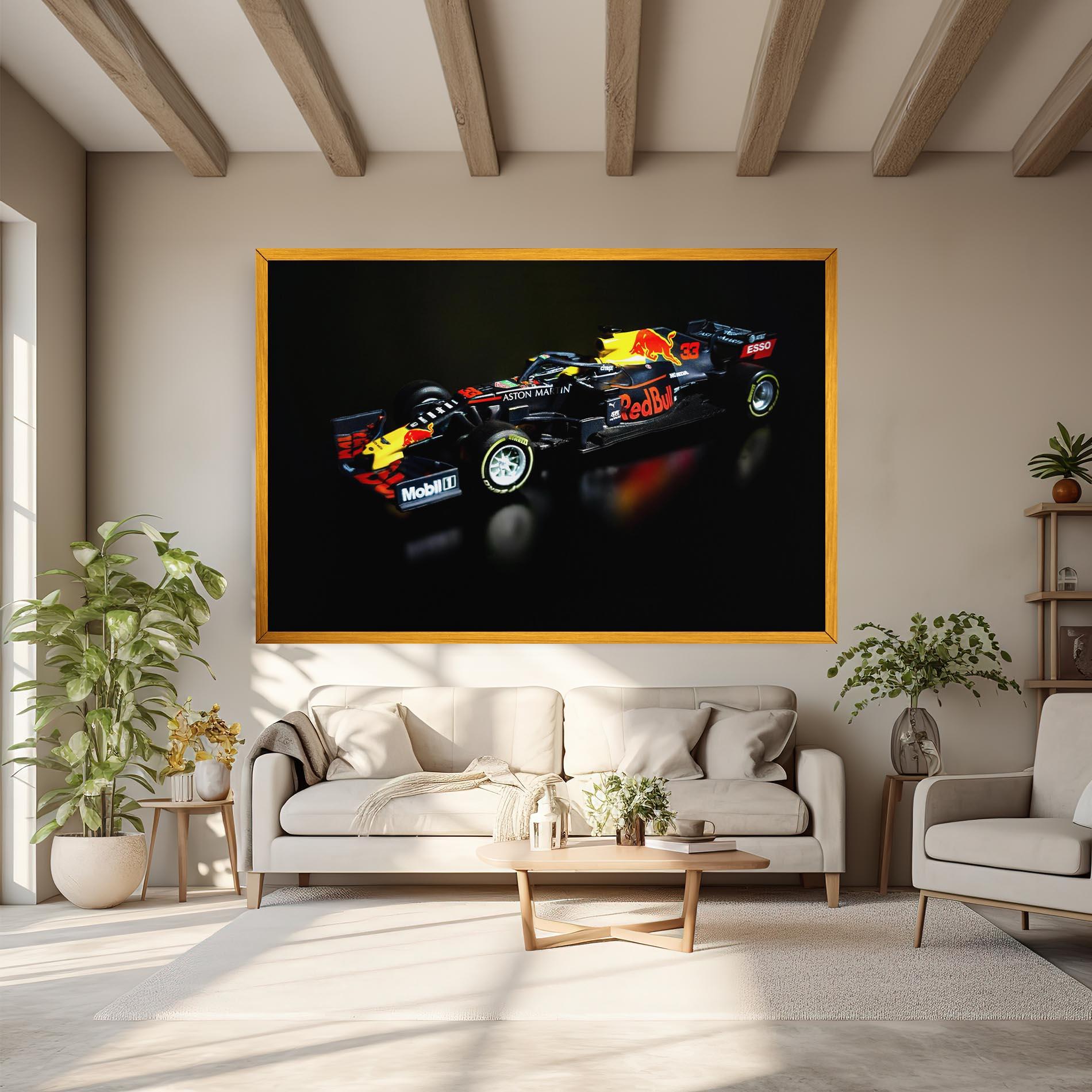 Leinwandbild Black Yellow F1 mockup 6