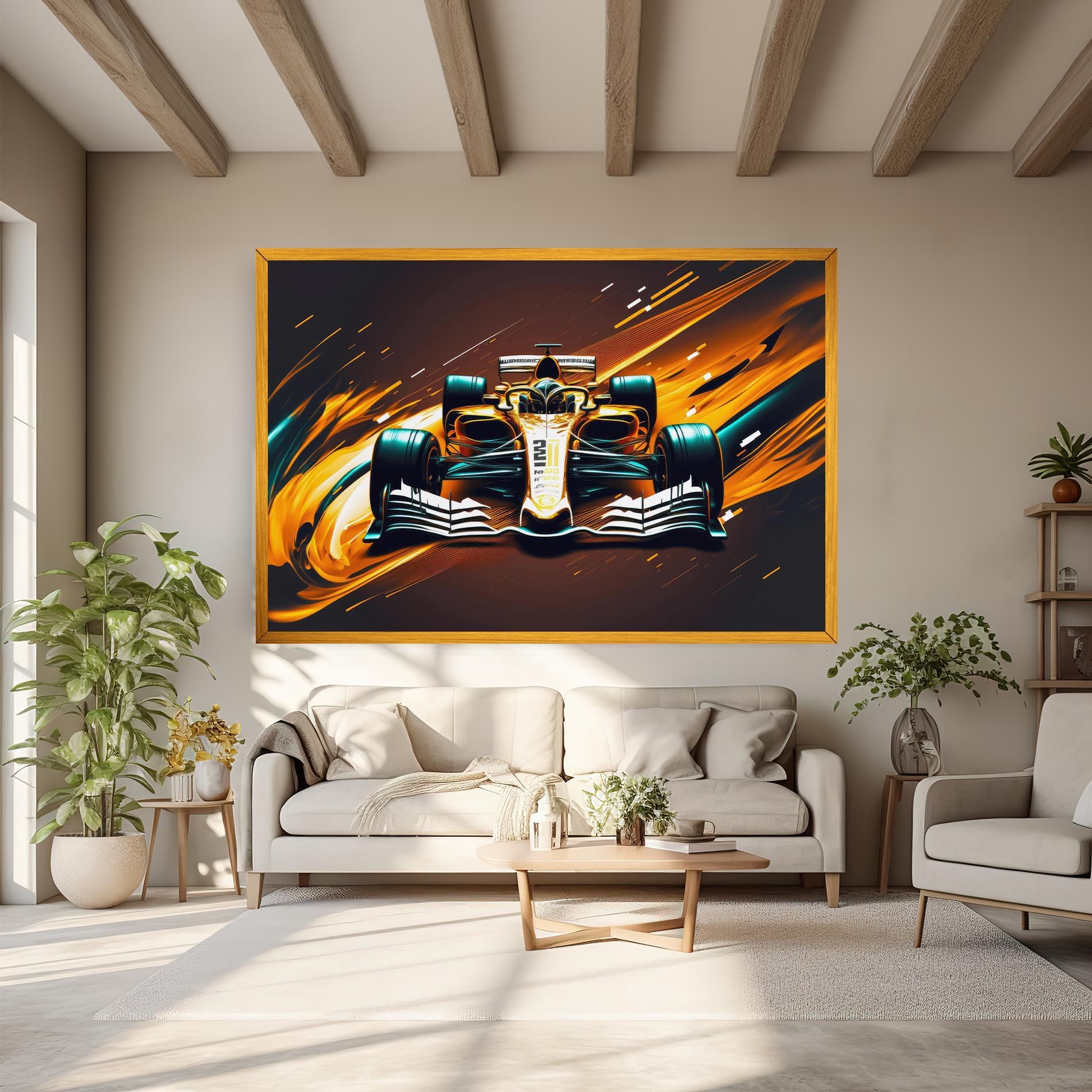 Orange Racing Car mockup 6