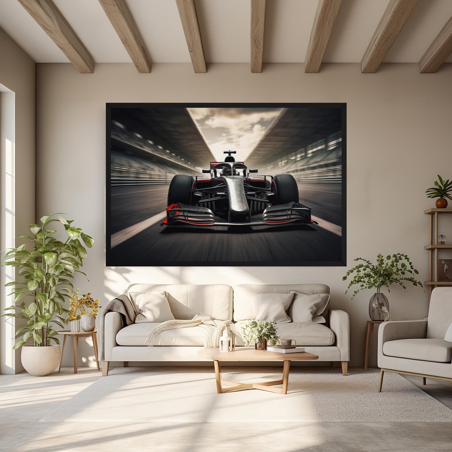 Leinwandbild Black Red F1 mockup 6