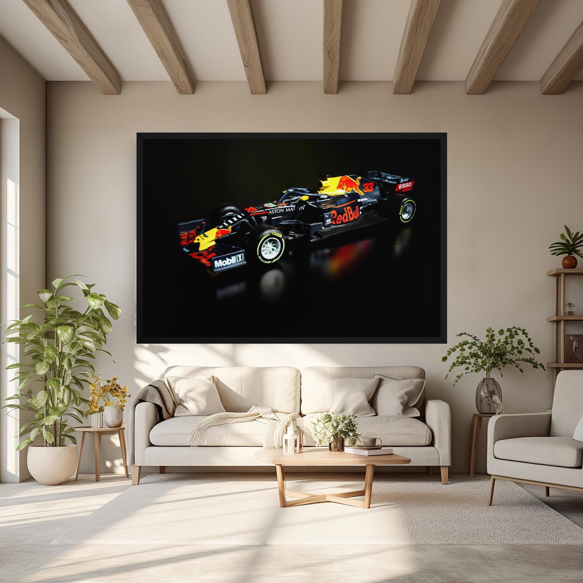 Leinwandbild Black Yellow F1 mockup 6