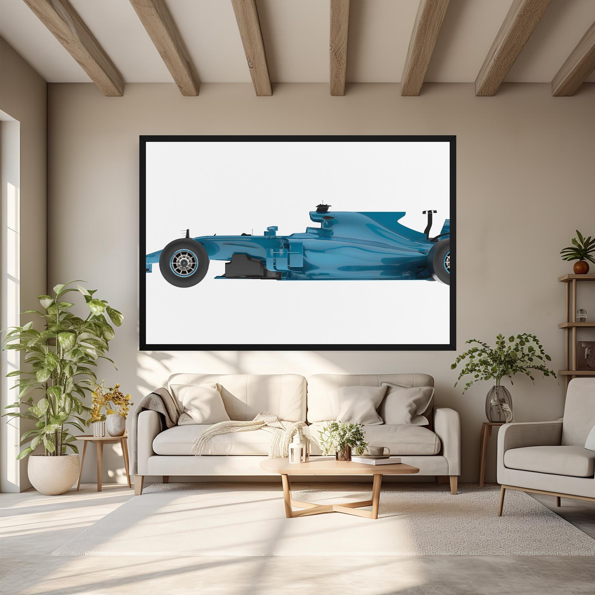 Leinwandbild Blue F1 Toy mockup 6