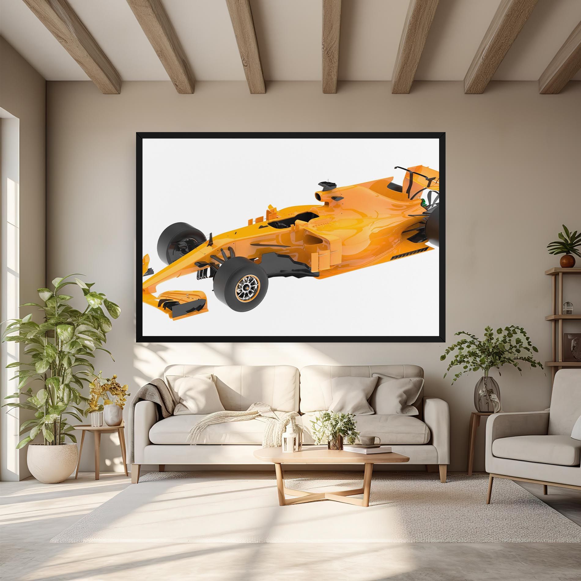 Yellow F1 Toy mockup 6