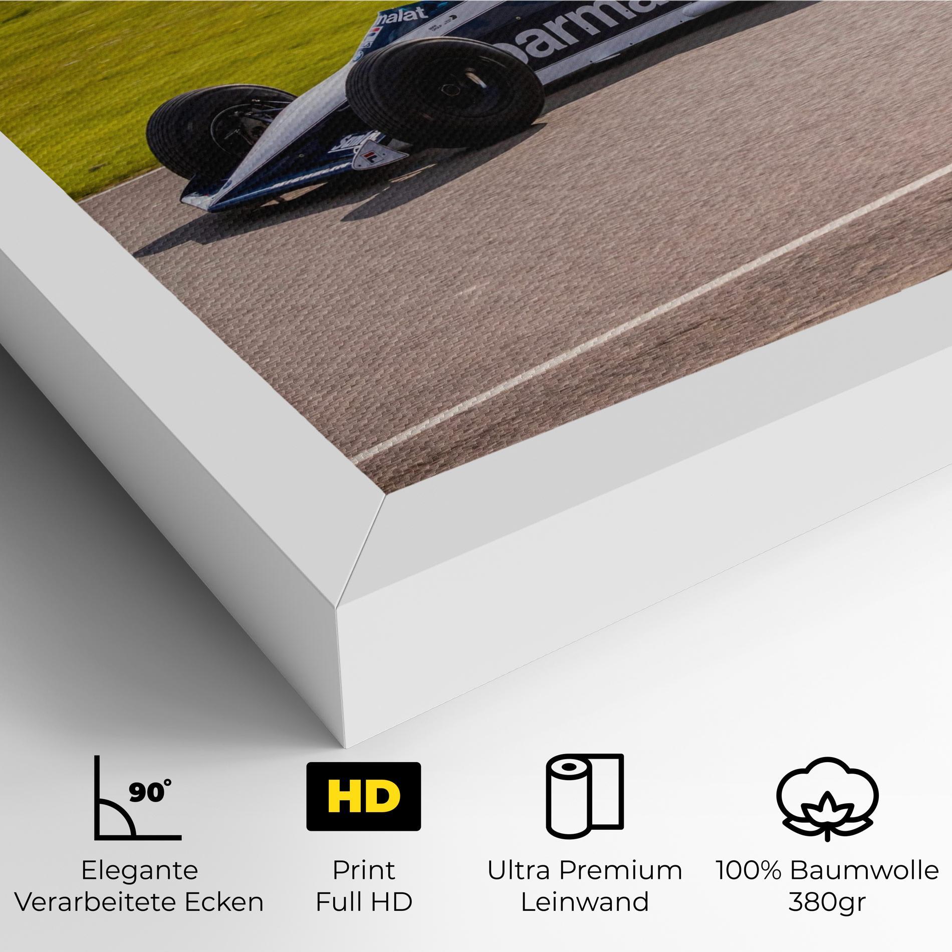 Leinwandbild Black F1 Car mockup 4