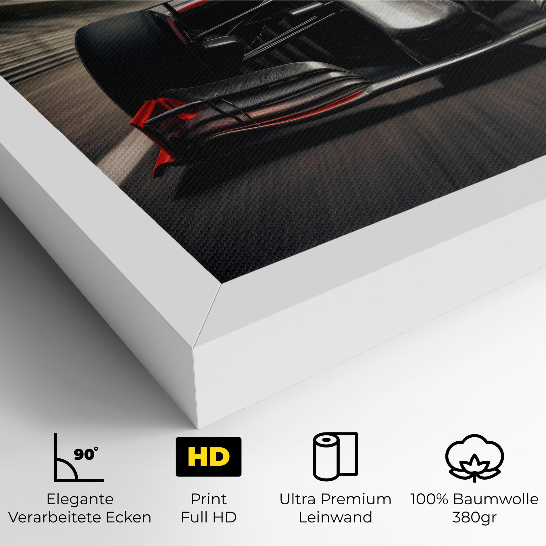 Leinwandbild Black Red F1 mockup 4