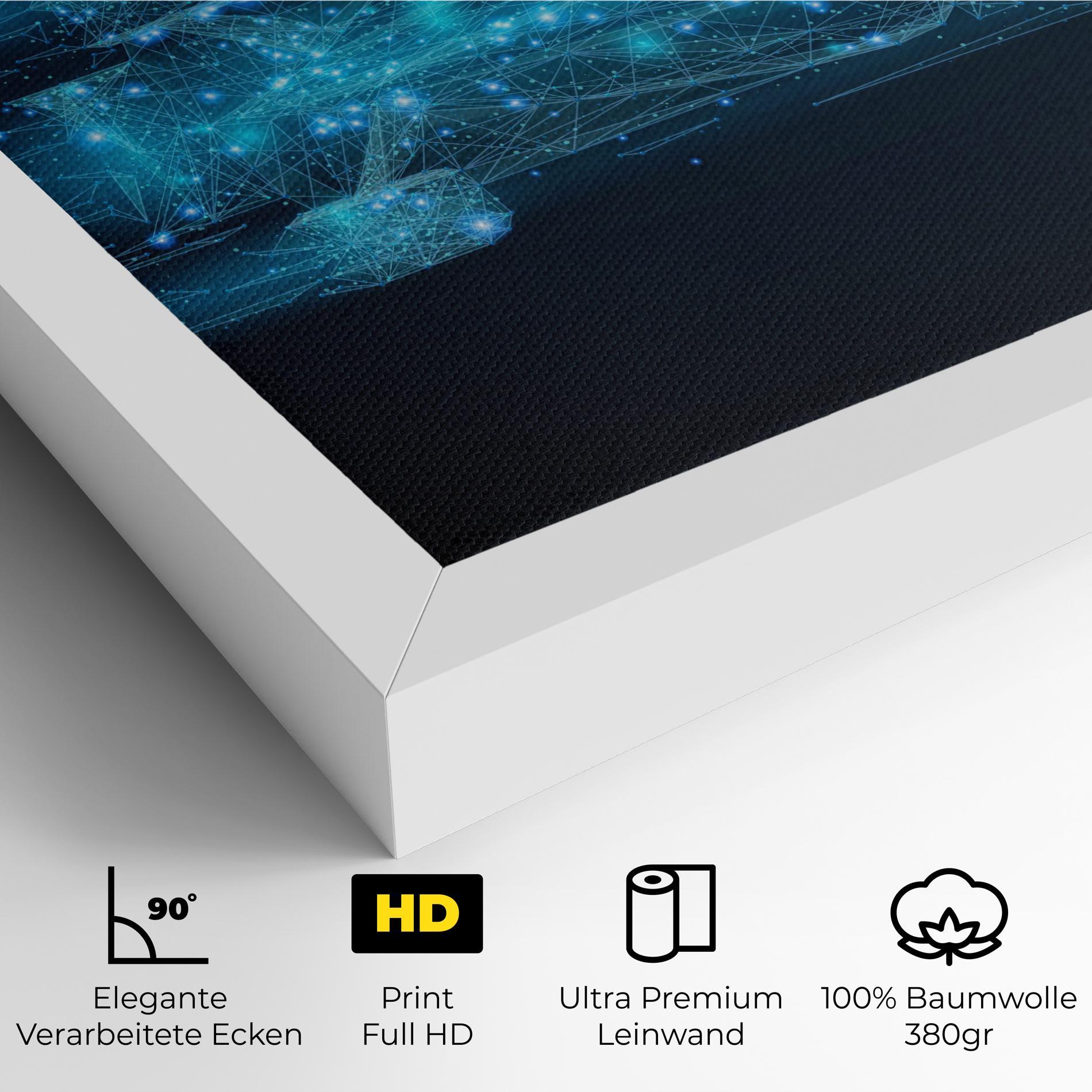 Leinwandbild Blue Light F1 mockup 4