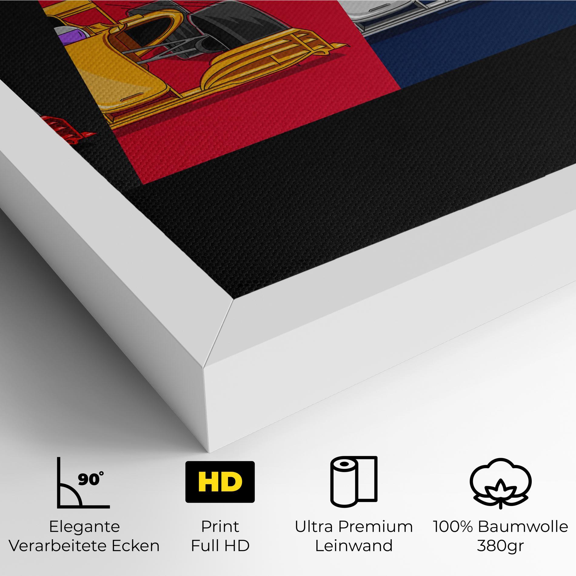 Leinwandbild F1 Cars mockup 4