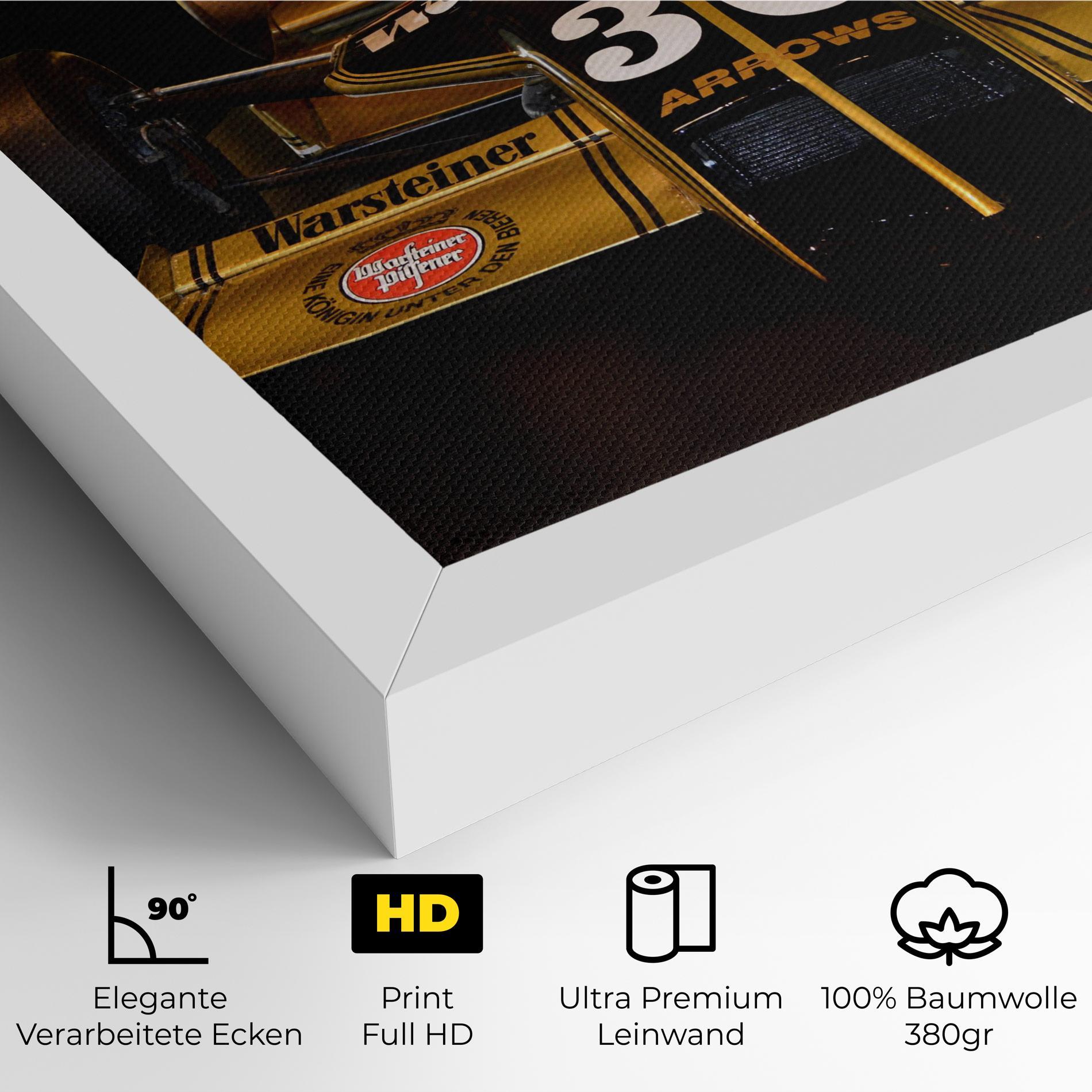 Leinwandbild Formula 1 Car Color mockup 4