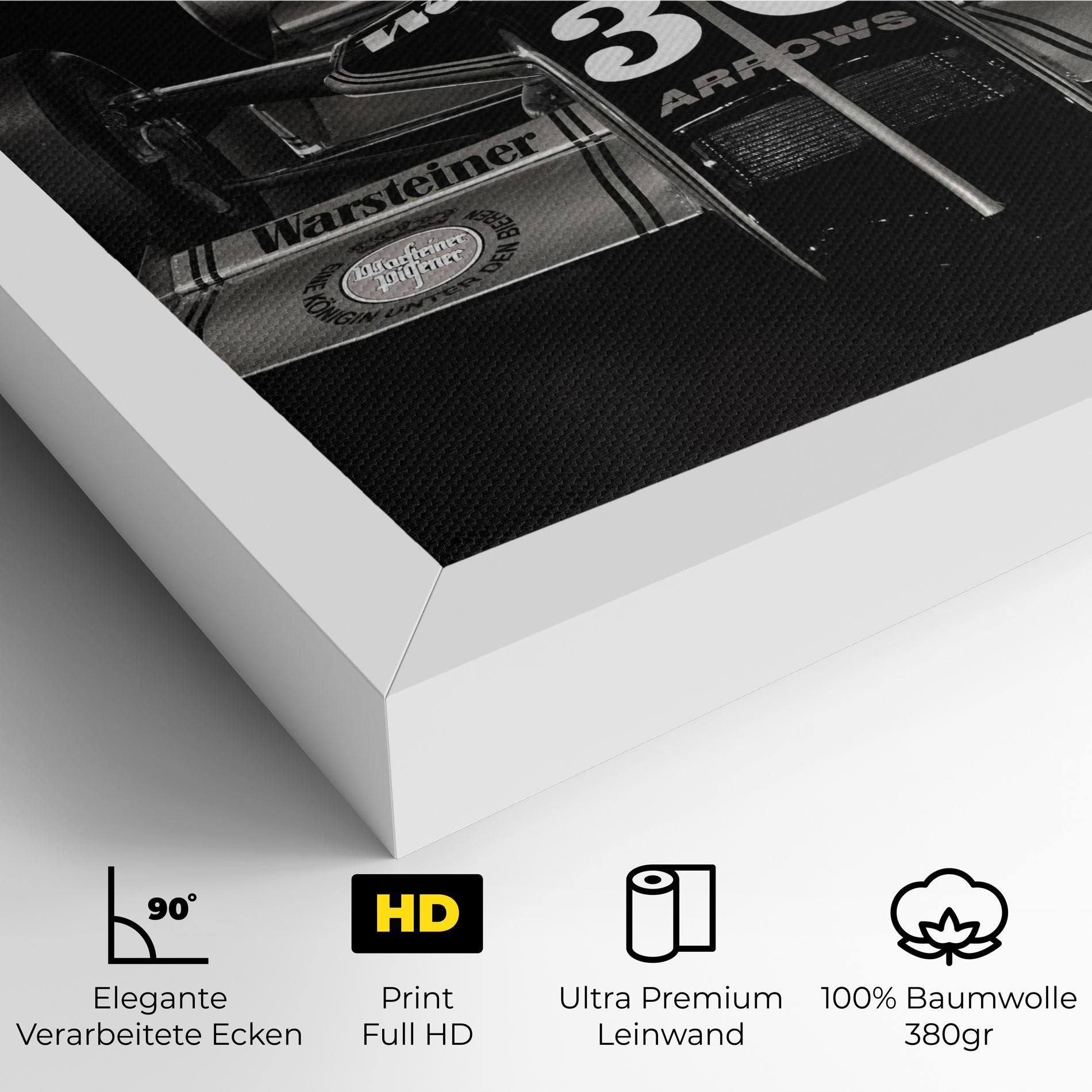 Leinwandbild Formula 1 Car Grey mockup 4