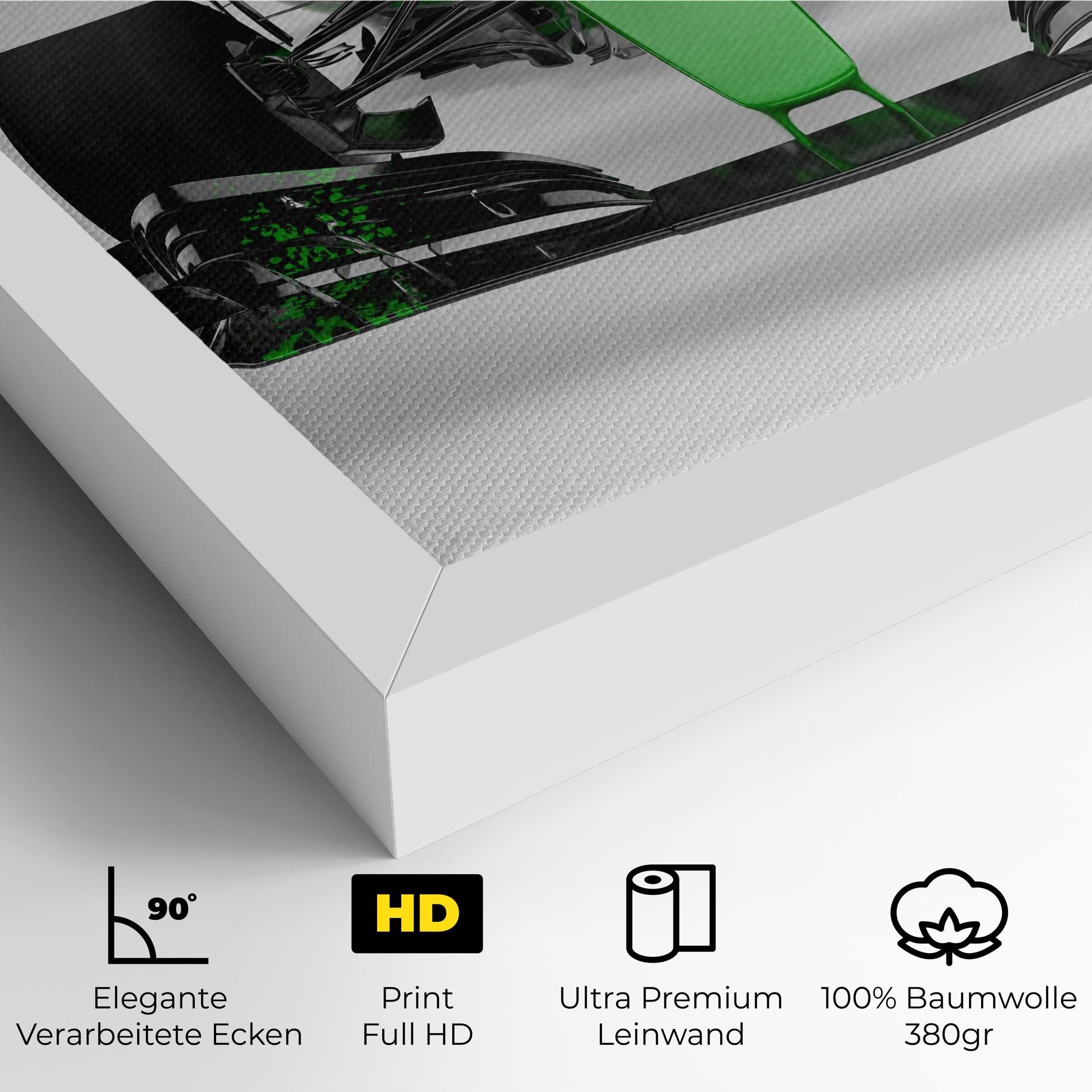 Green F1 Car mockup 4