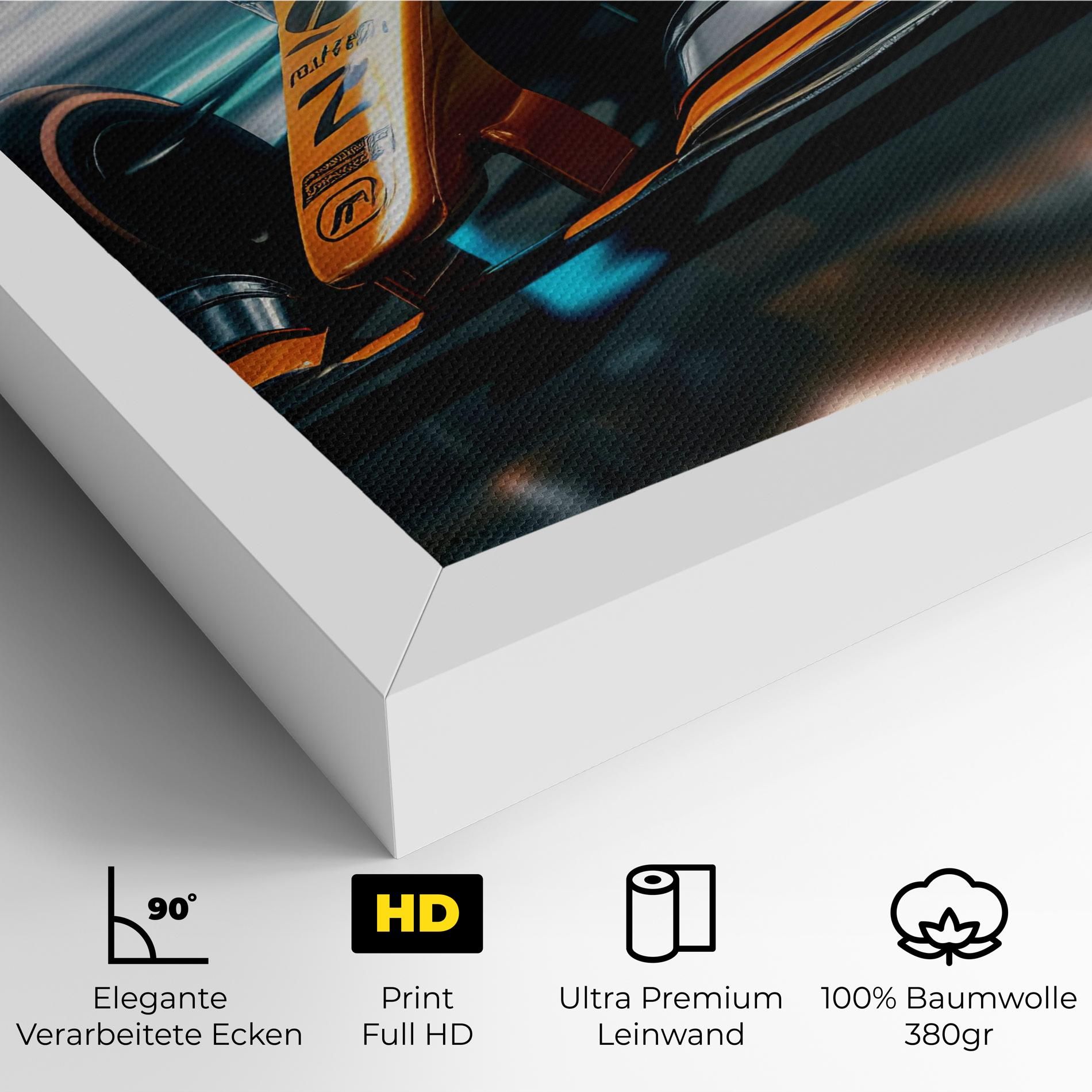 Orange F1 Car mockup 4