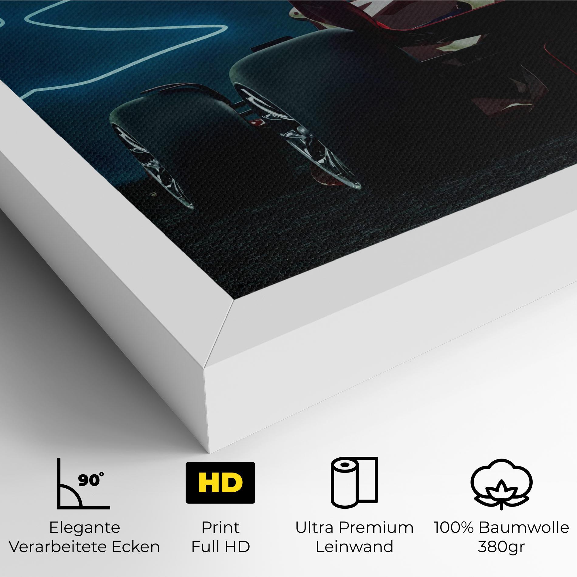 Leinwandbild Race Car F1 mockup 4