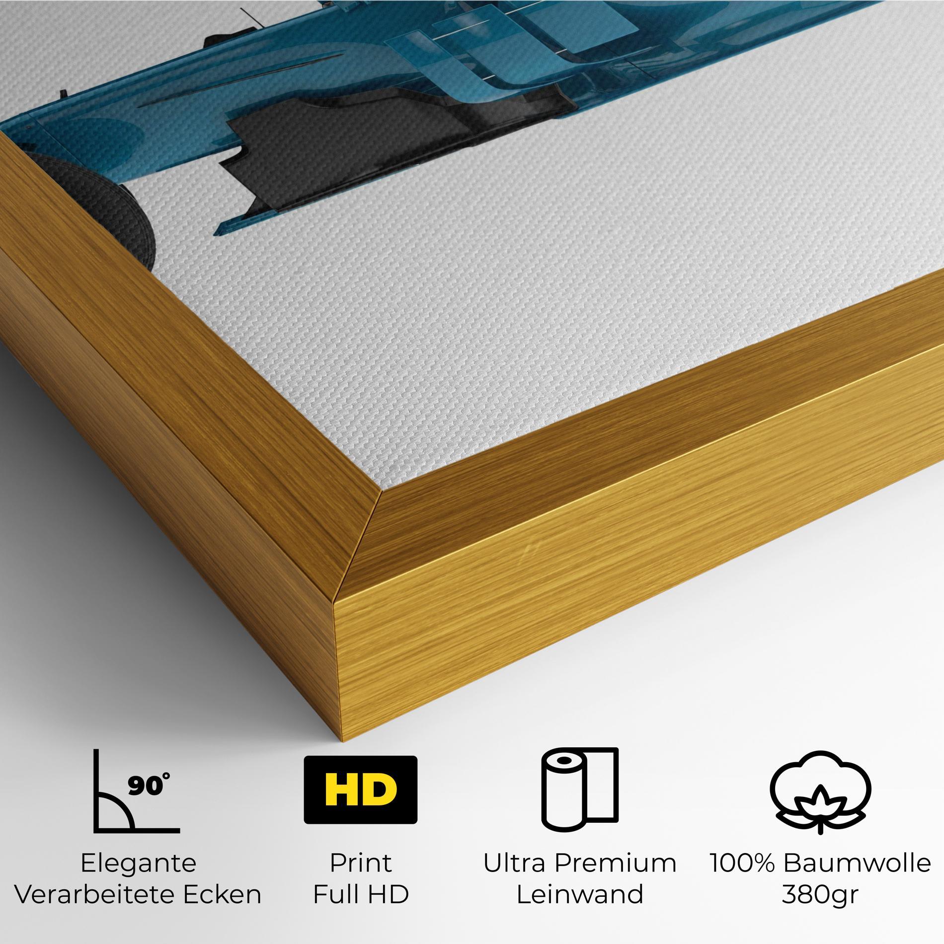 Leinwandbild Blue F1 Toy mockup 4