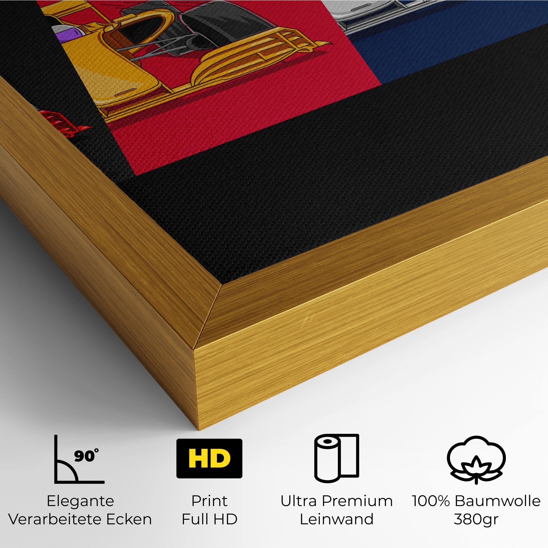 Leinwandbild F1 Cars mockup 4