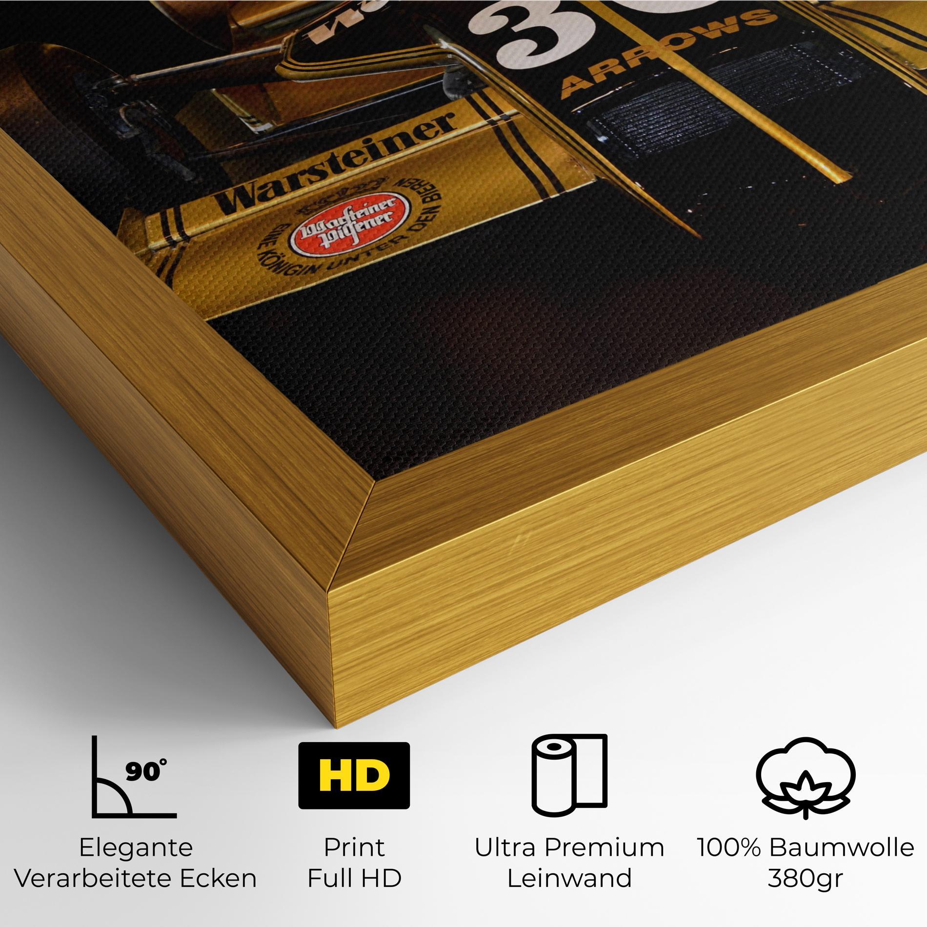 Leinwandbild Formula 1 Car Color mockup 4