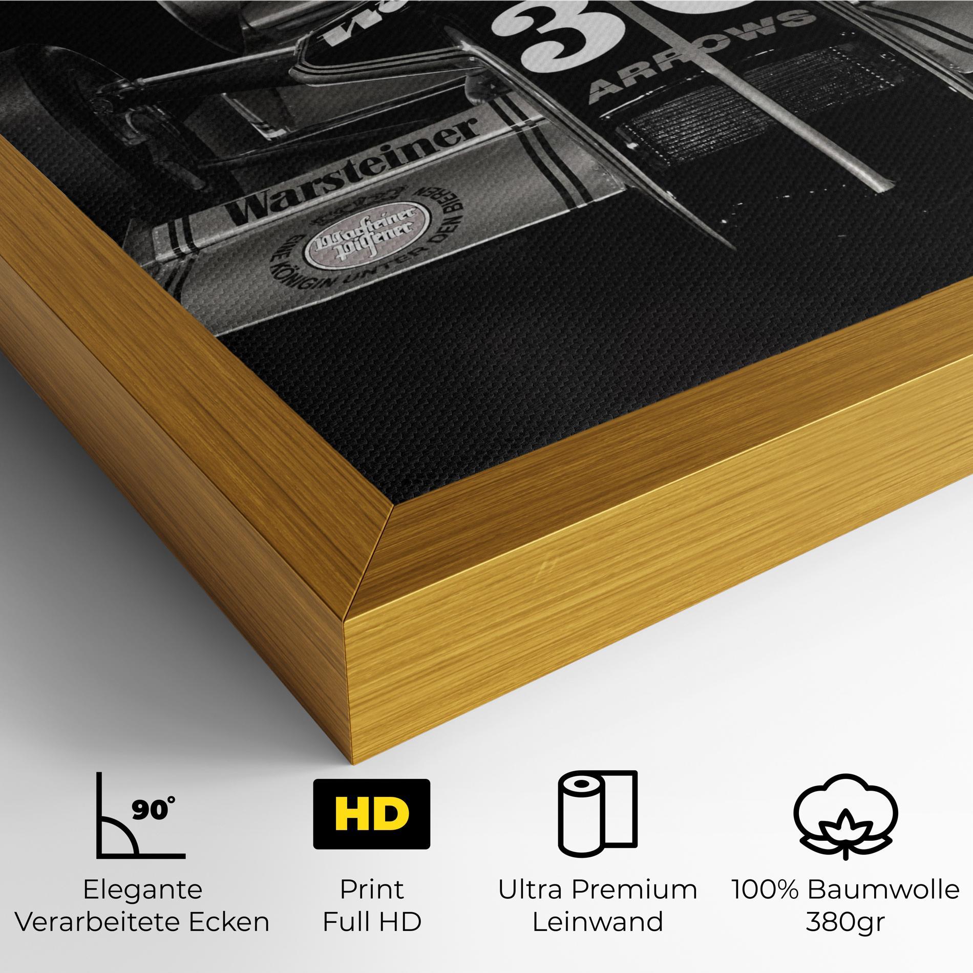 Leinwandbild Formula 1 Car Grey mockup 4