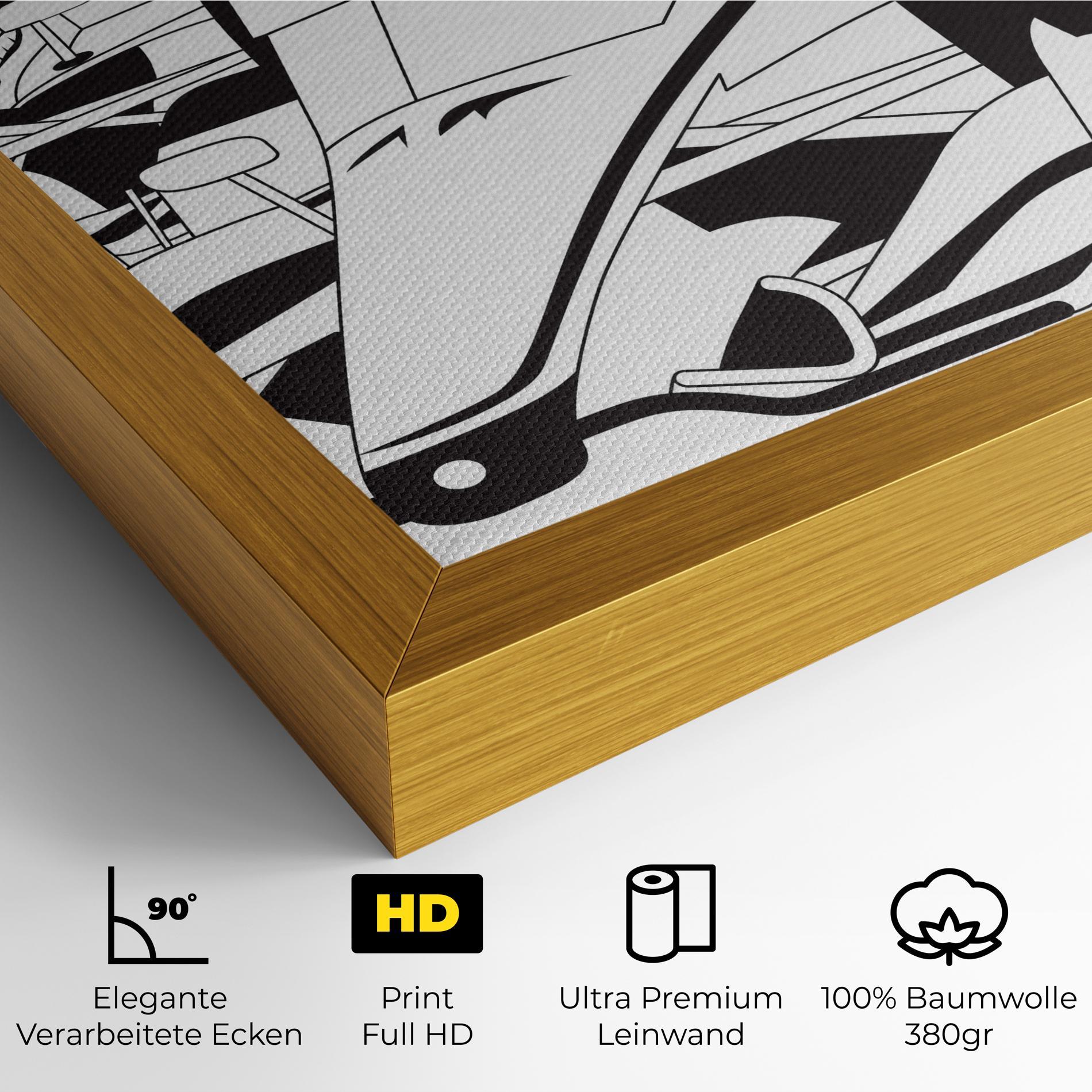 Leinwandbild Grand Prix Cars mockup 4