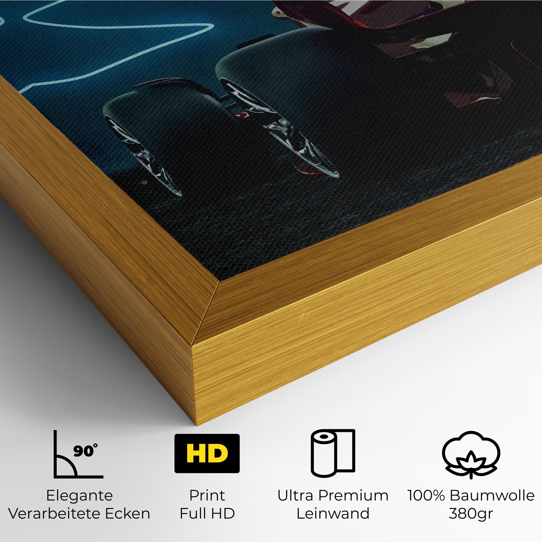 Leinwandbild Race Car F1 mockup 4