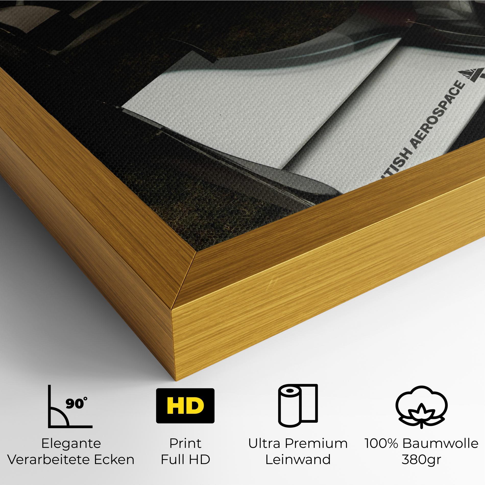 Leinwandbild White F1 Car mockup 4