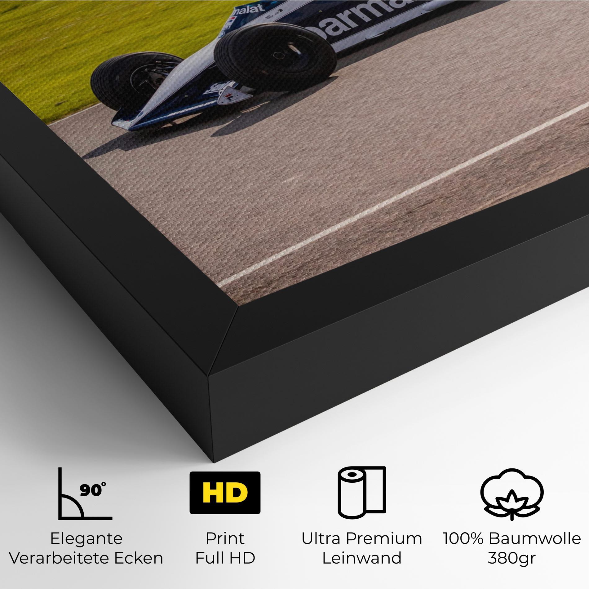 Leinwandbild Black F1 Car mockup 4