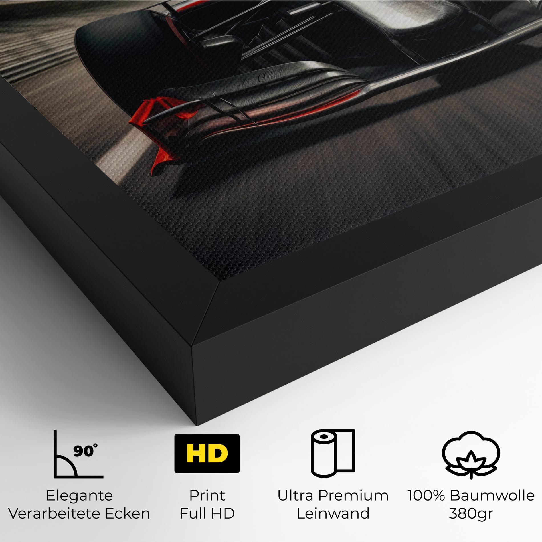 Leinwandbild Black Red F1 mockup 4