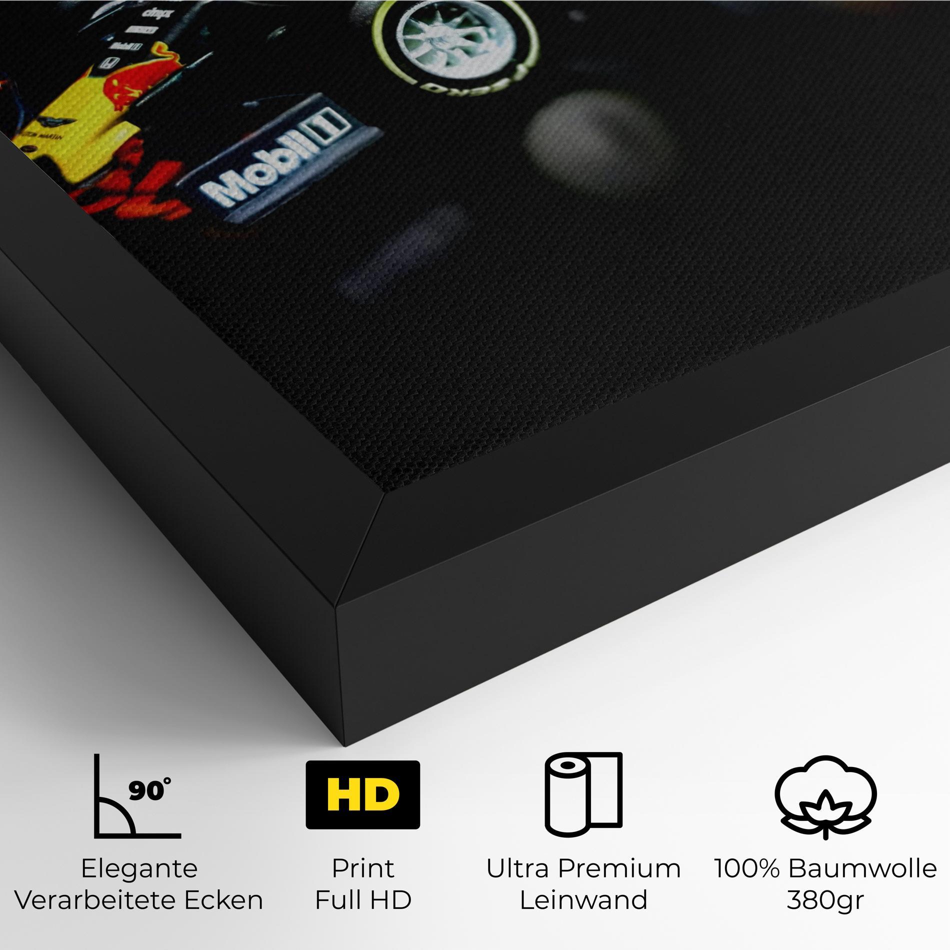 Leinwandbild Black Yellow F1 mockup 4