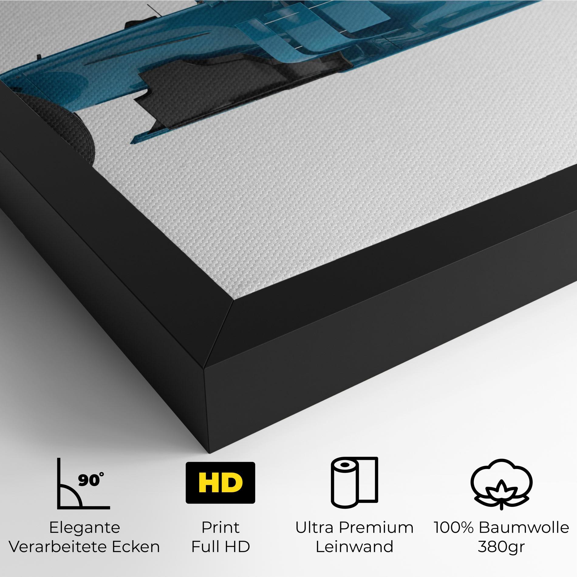 Leinwandbild Blue F1 Toy mockup 4