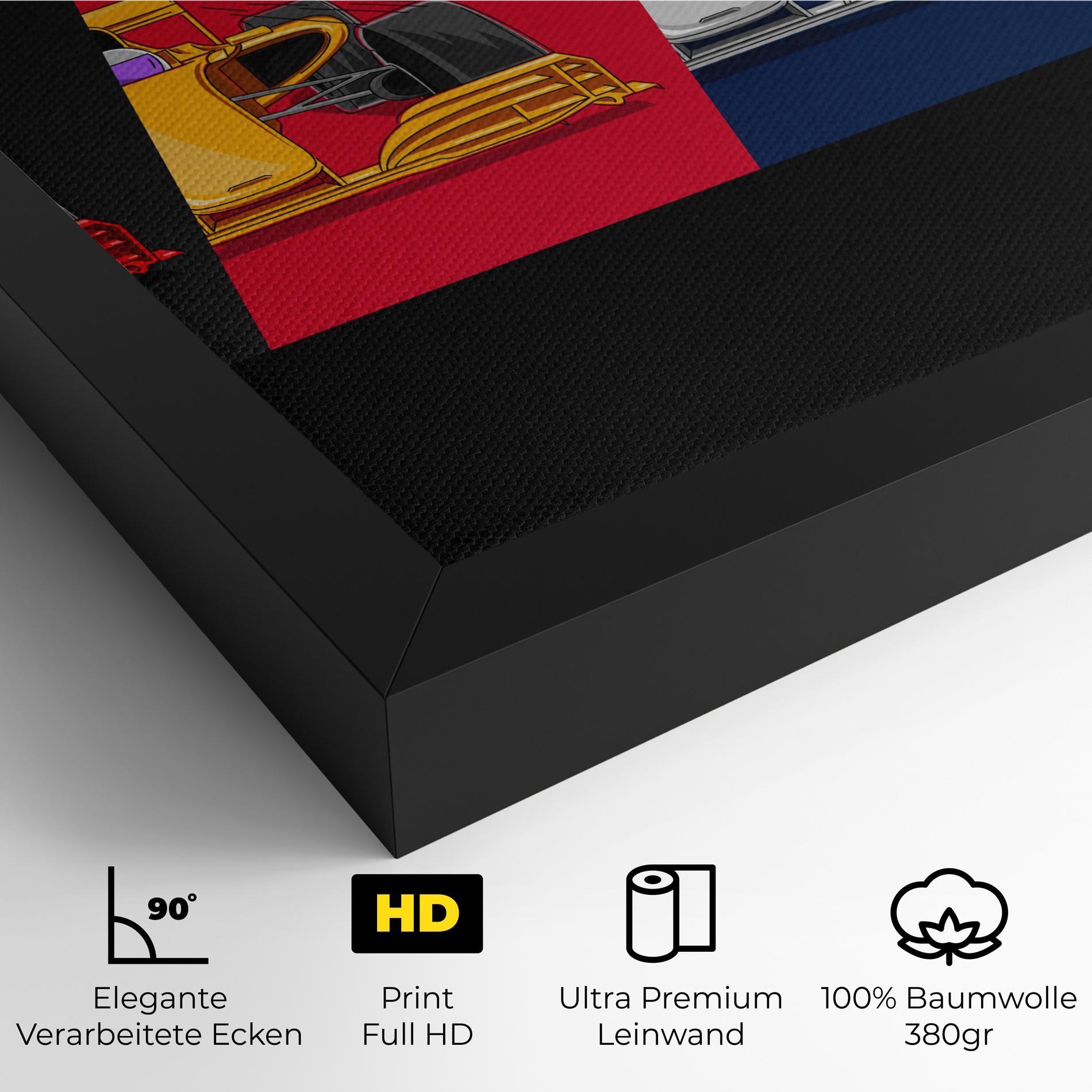 Leinwandbild F1 Cars mockup 4