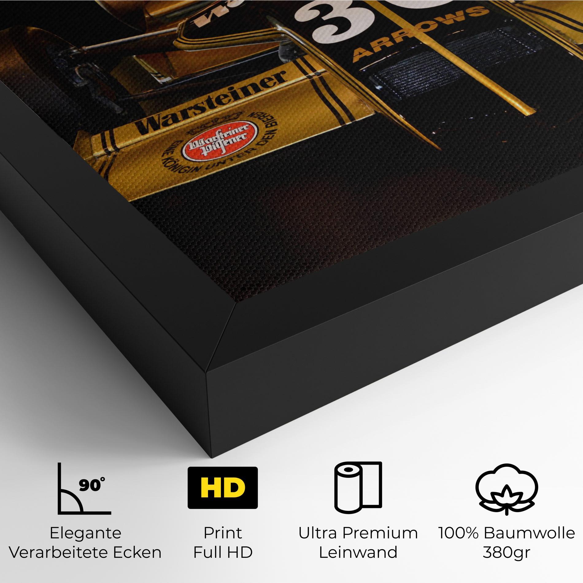 Leinwandbild Formula 1 Car Color mockup 4