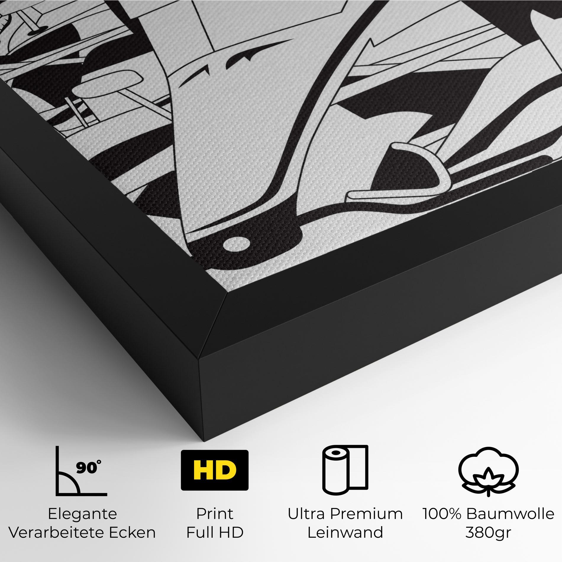 Leinwandbild Grand Prix Cars mockup 4