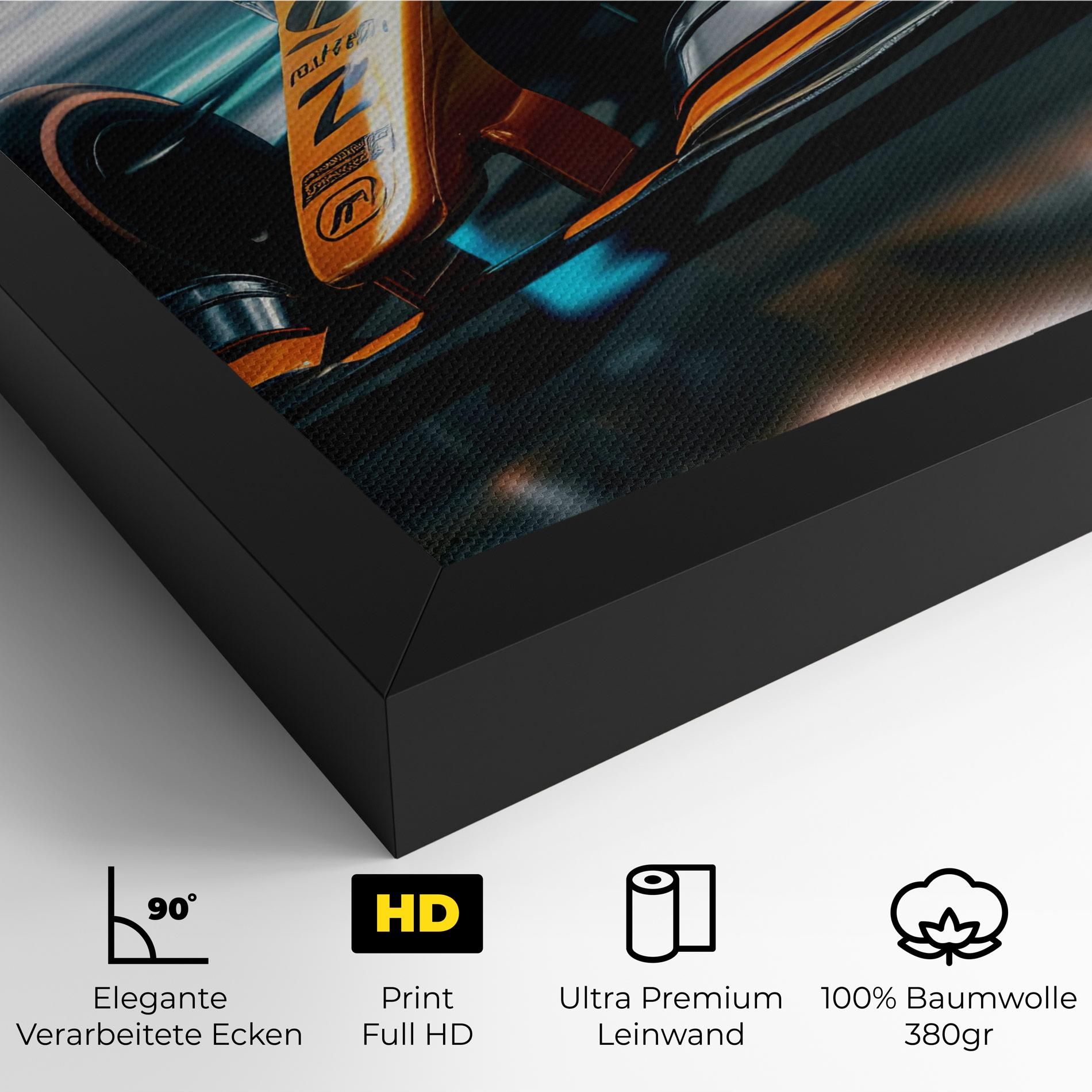 Orange F1 Car mockup 4