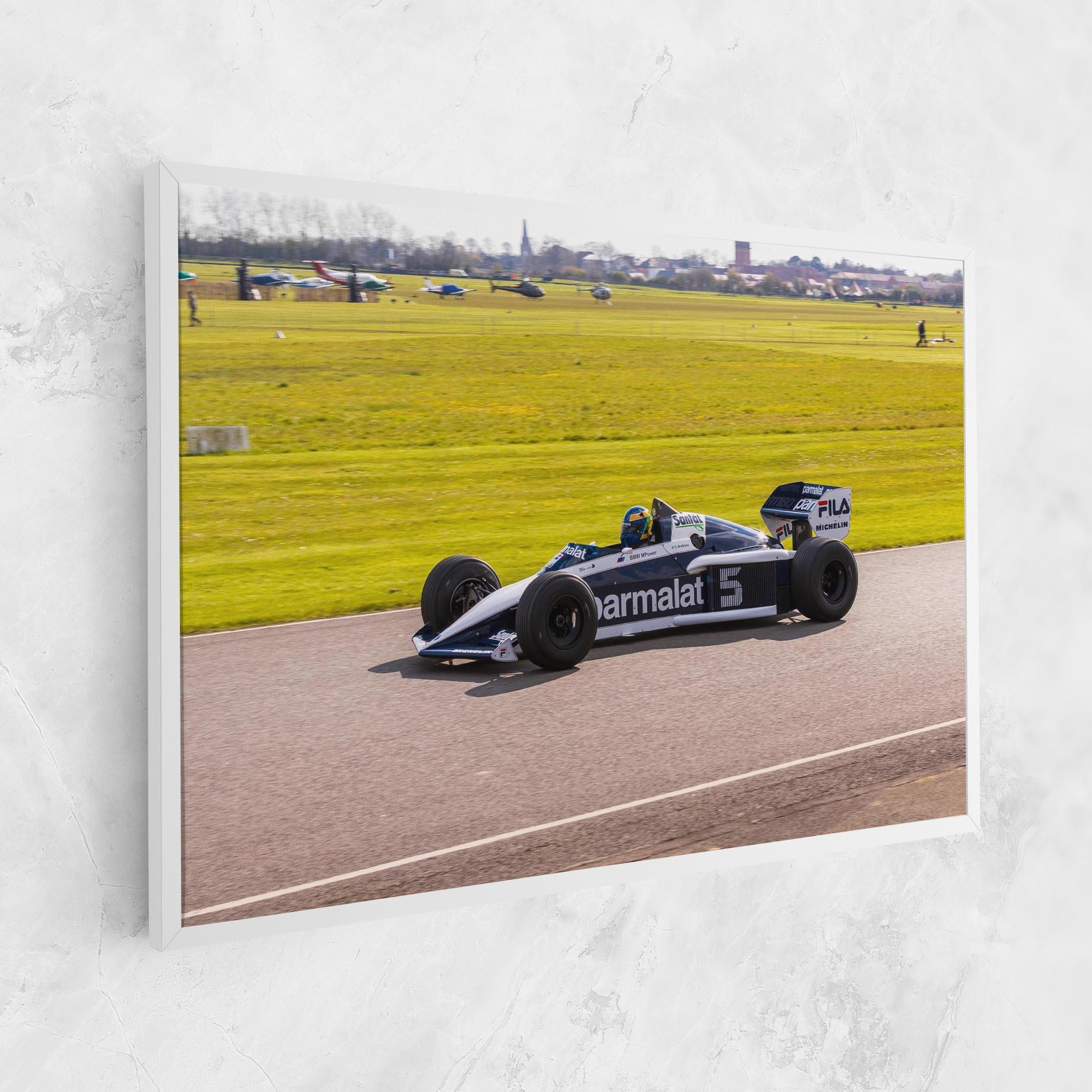 Leinwandbild Black F1 Car mockup 1